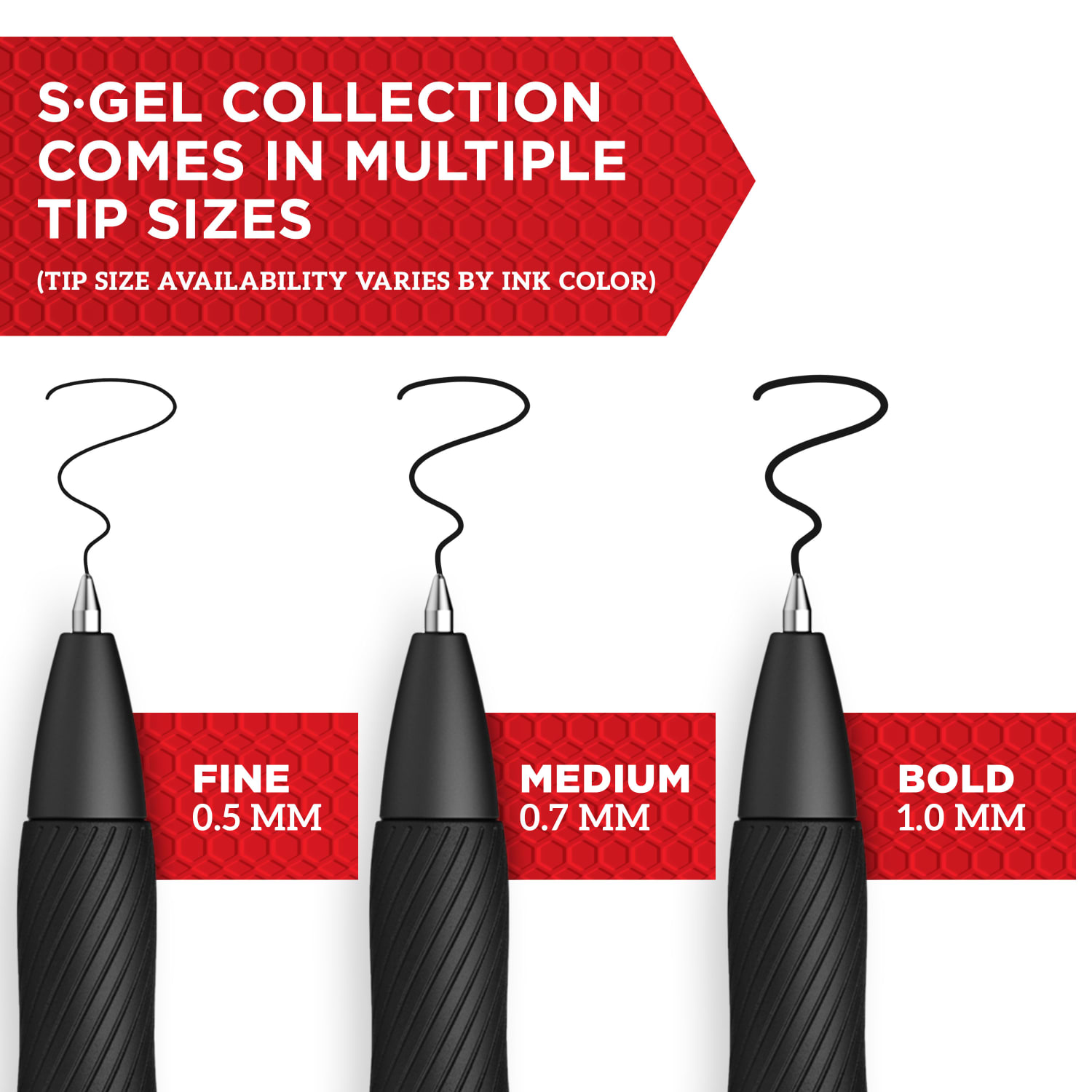 Sharpie S Gel Pens, Bold Point, 1.0 mm, Black/Blue Barrel, Blue Ink, Pack Of 12 Pens - Image 3