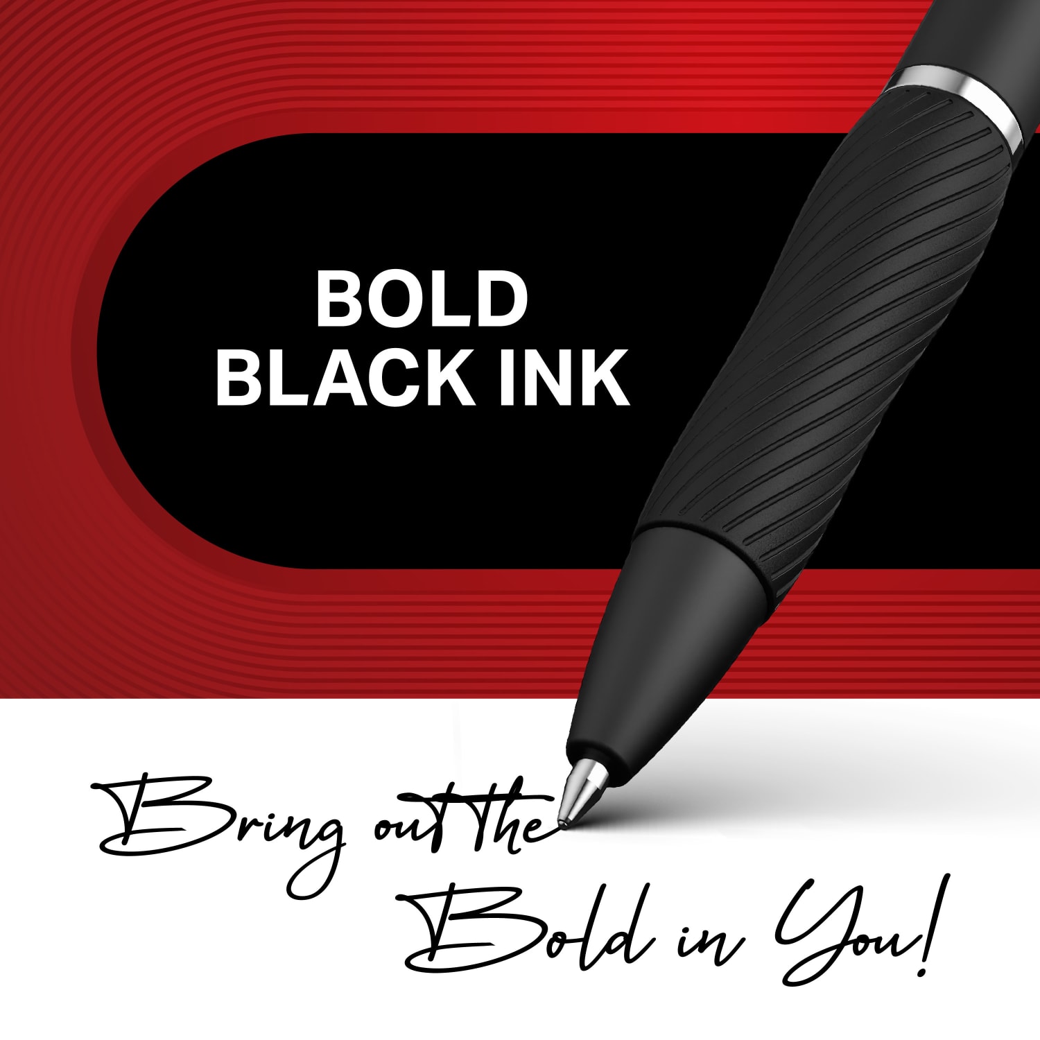 Sharpie S Gel Pens, Bold Point, 1.0 mm, Black Barrel, Black Ink, Pack Of 36 Pens - Image 4