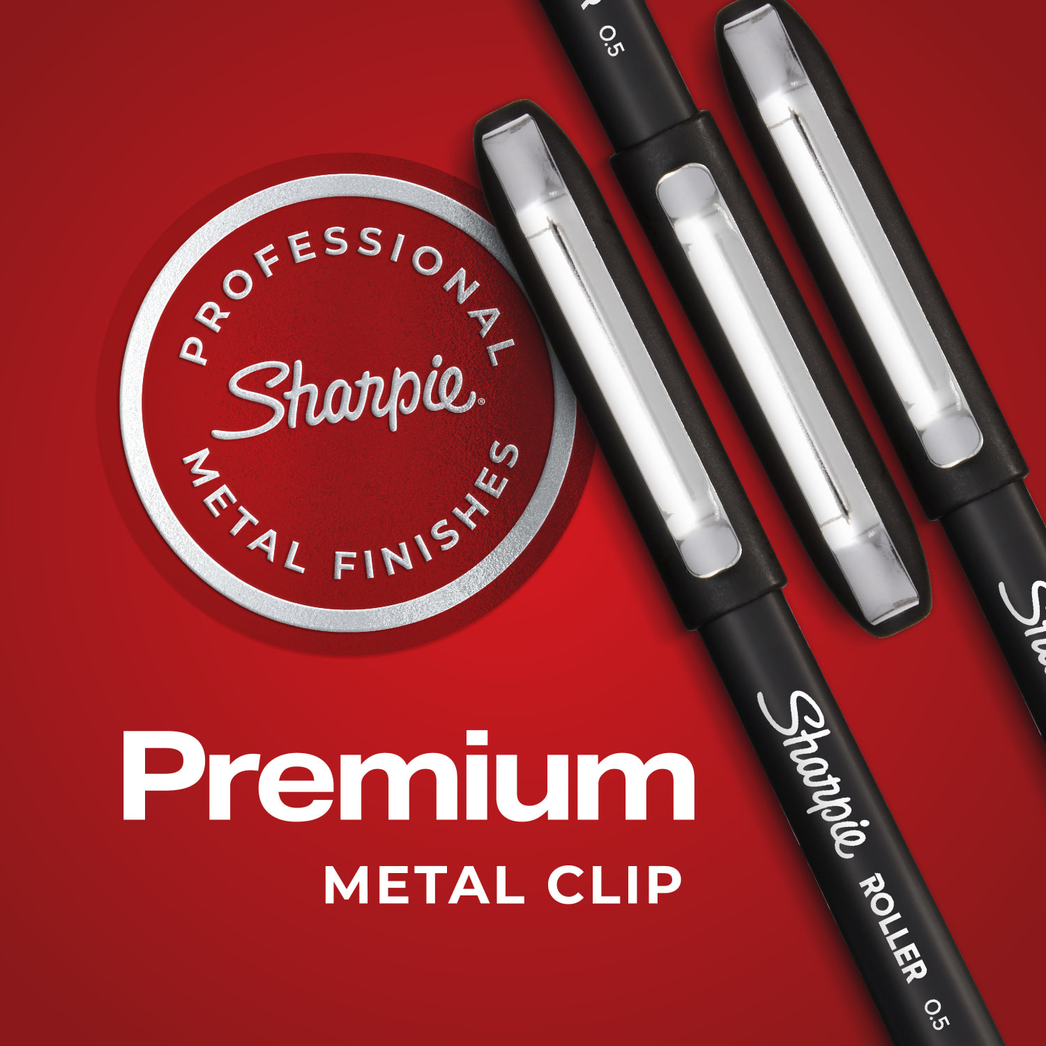 Sharpie Rollerball Pens, Needle Point, 0.5 mm, Red Ink, Pack Of 12 - Image 5