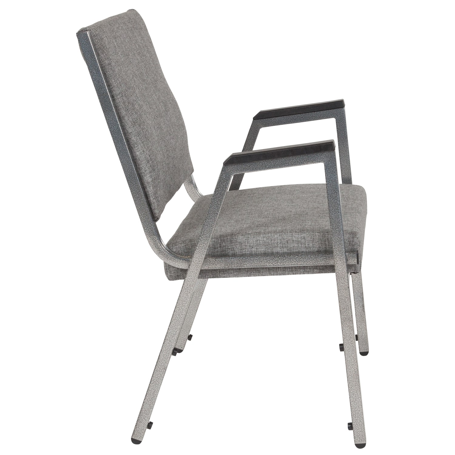 Flash Furniture HERCULES Fabric Bariatric Medical Reception Chair With Antimicrobial Protection, Arm Rests, Gray/Silvervein - Image 6