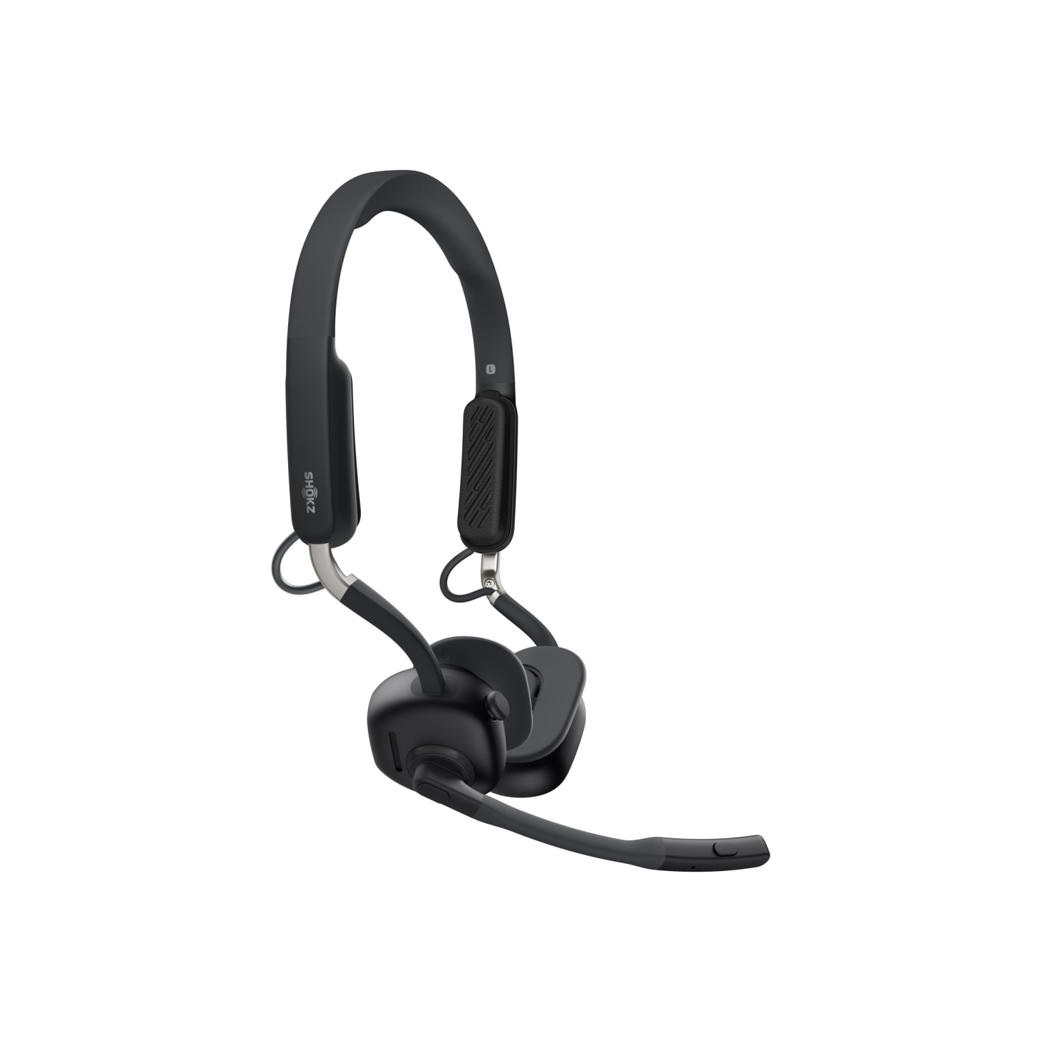 SHOKZ OpenMeet UC - Headset - open ear - vertical - Bluetooth - wireless - USB-C via Bluetooth adapter - black - Zoom Certified - Image 3