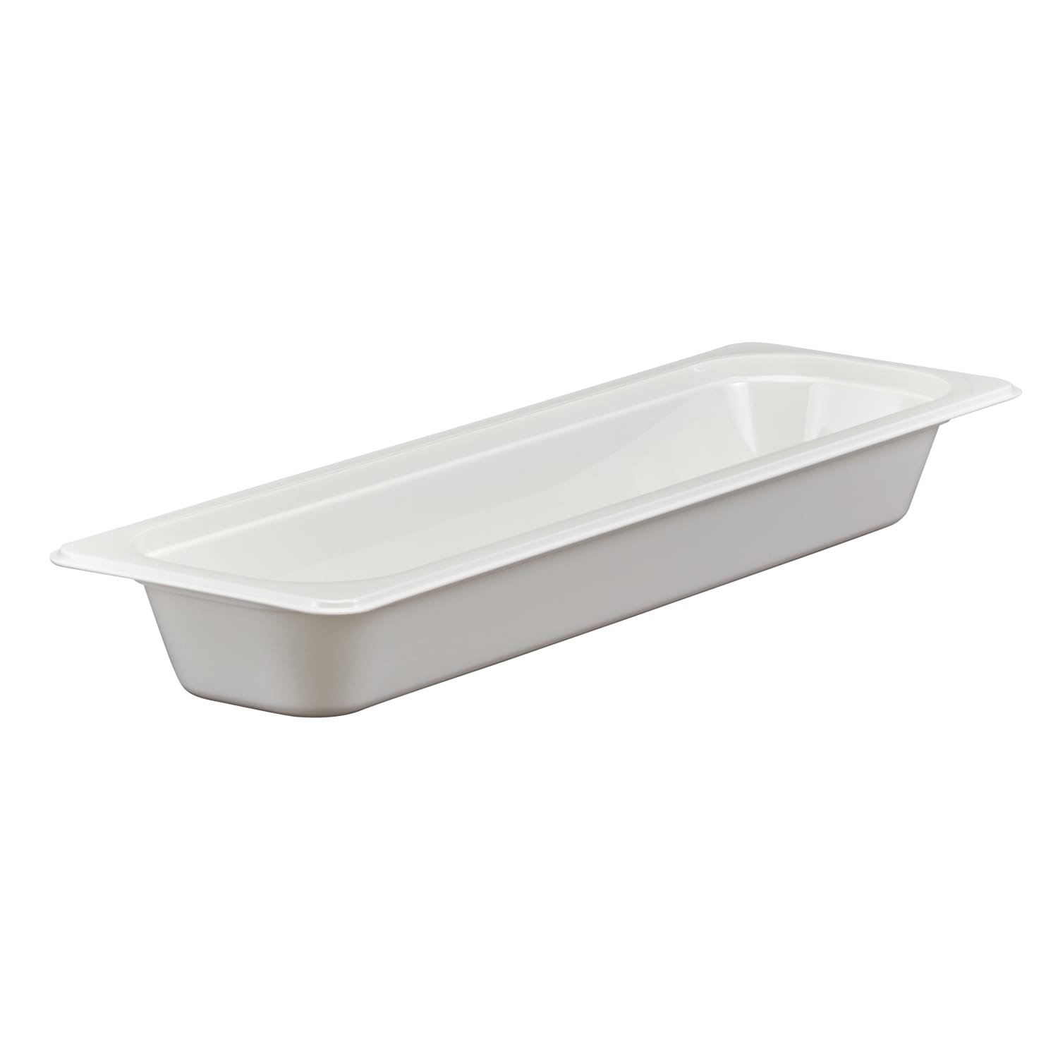 Cambro Camwear GN 1/2 Long 2in Food Pans, White, Set Of 6 Pans