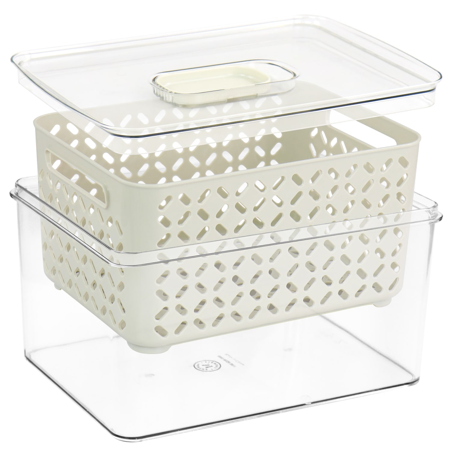 Martha Stewart Large Fresh Keeper Container Set, White - Image 3