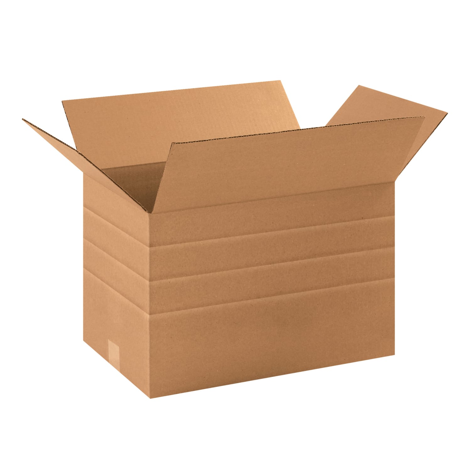 Partners Brand Multi-Depth Corrugated Boxes, 16in x 12in x 10in, Kraft, Bundle Of 25 Boxes
