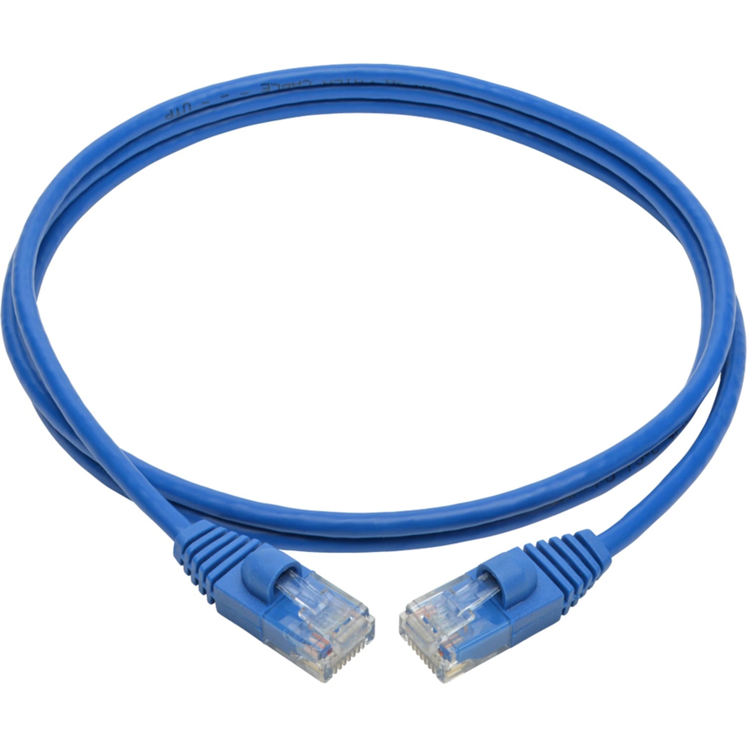 Tripp Lite Cat6a 10G Snagless Molded Slim UTP Ethernet Cable (RJ45 M/M) Blue 4 ft. (1.22 m) - Image 3