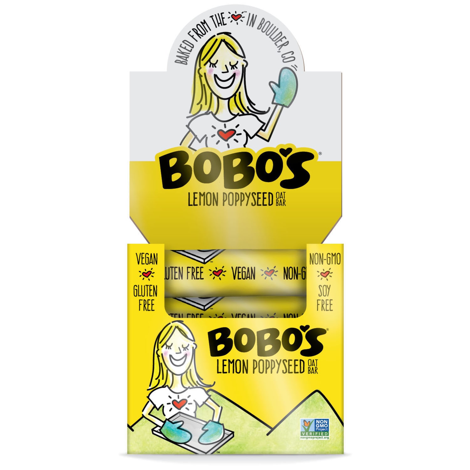 BoBos Oat Bars, Lemon Poppyseed, 3.5 Oz, Box of 12 Bars - Image 3
