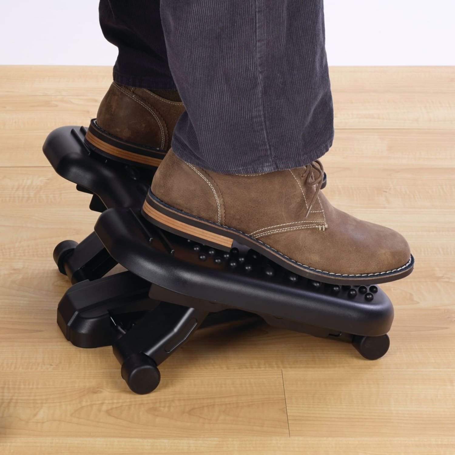 Kensington Sole Massager Exercising Footrest  Tilt  Gray PopularChairscom