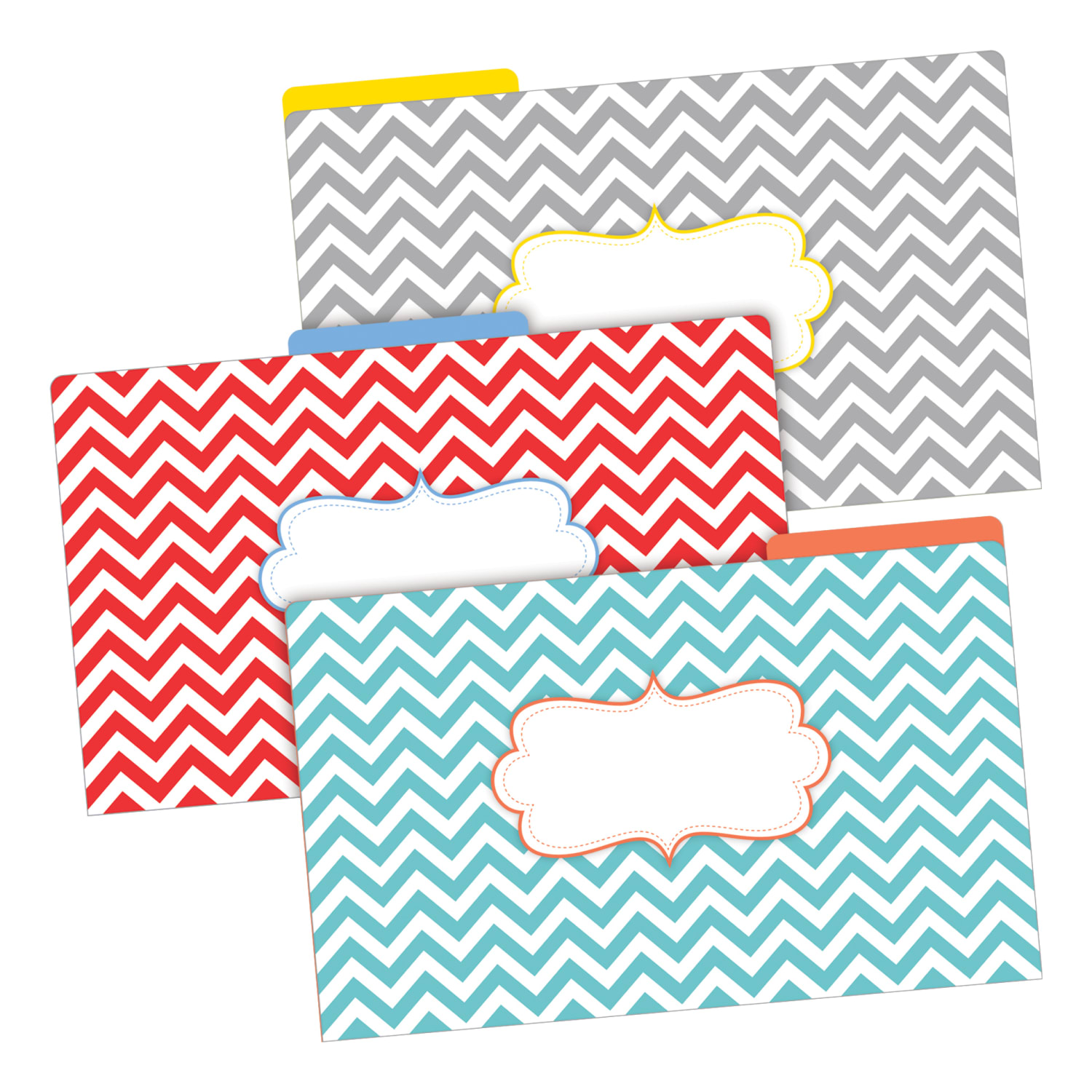 Barker Creek Tab File Folders, Legal Size, Chevron Beautiful, Pack Of 27 Folders - Image 3