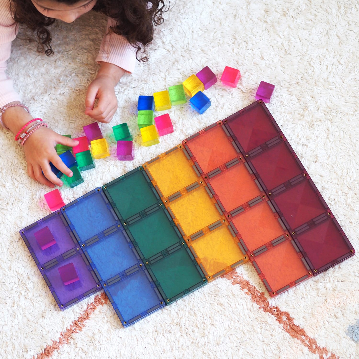 Connetix Magnetic Tiles Pastel Rectangle Pack, 24 Pieces - Image 5