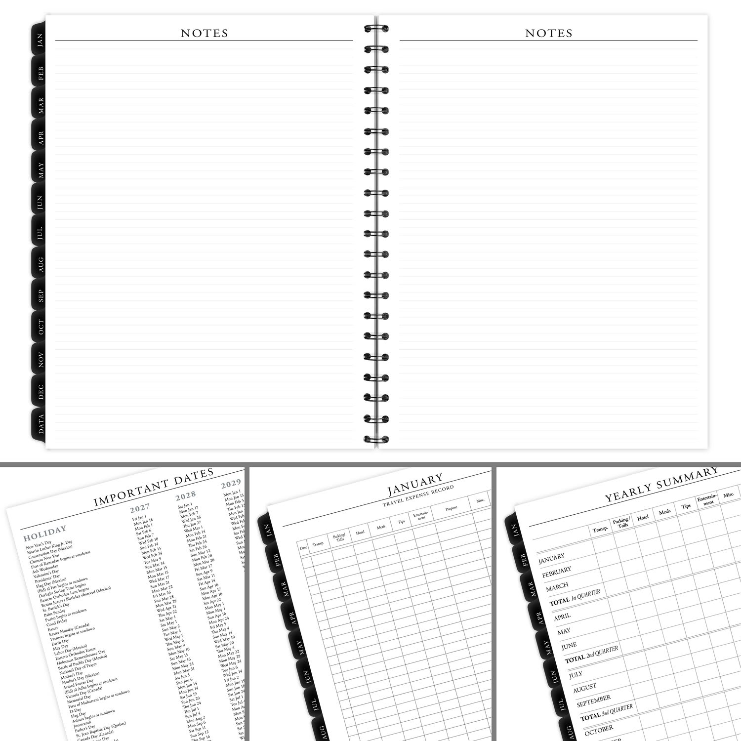 AT-A-GLANCE Executive 2027 Weekly Monthly Refill for 70-NX81, Large, 8 1/4in x 11in - Image 6