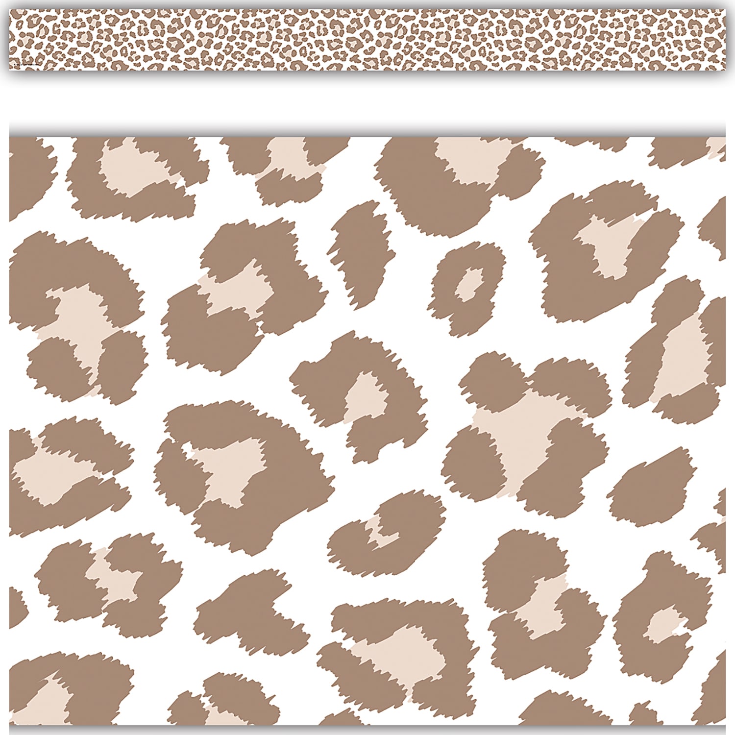 Teacher Created Resources Border Trim, Blush Leopard Print, 35', Set Of 6 Packs - Image 3