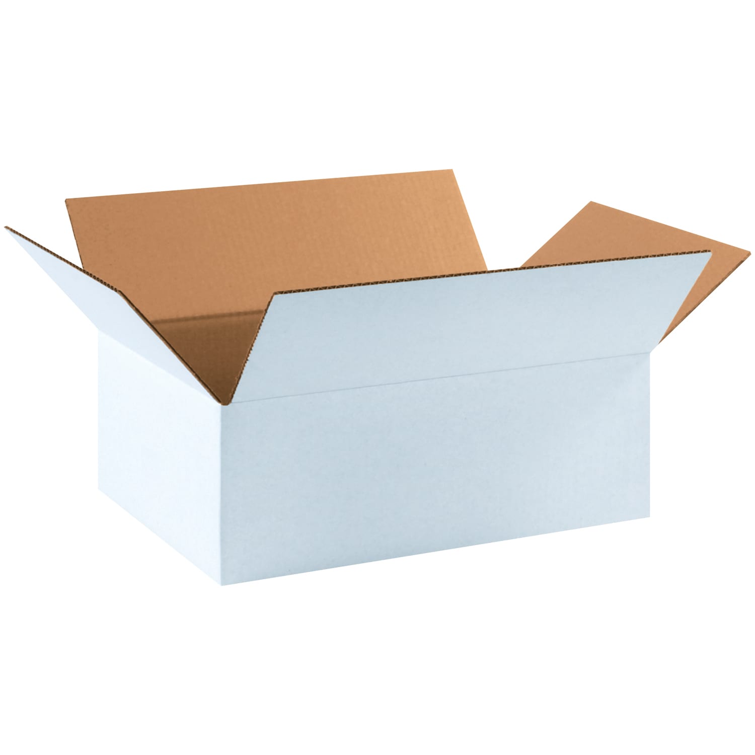 Partners Brand White Corrugated Boxes, 17 1/4in x 11 1/4in x 6in, Pack Of 25