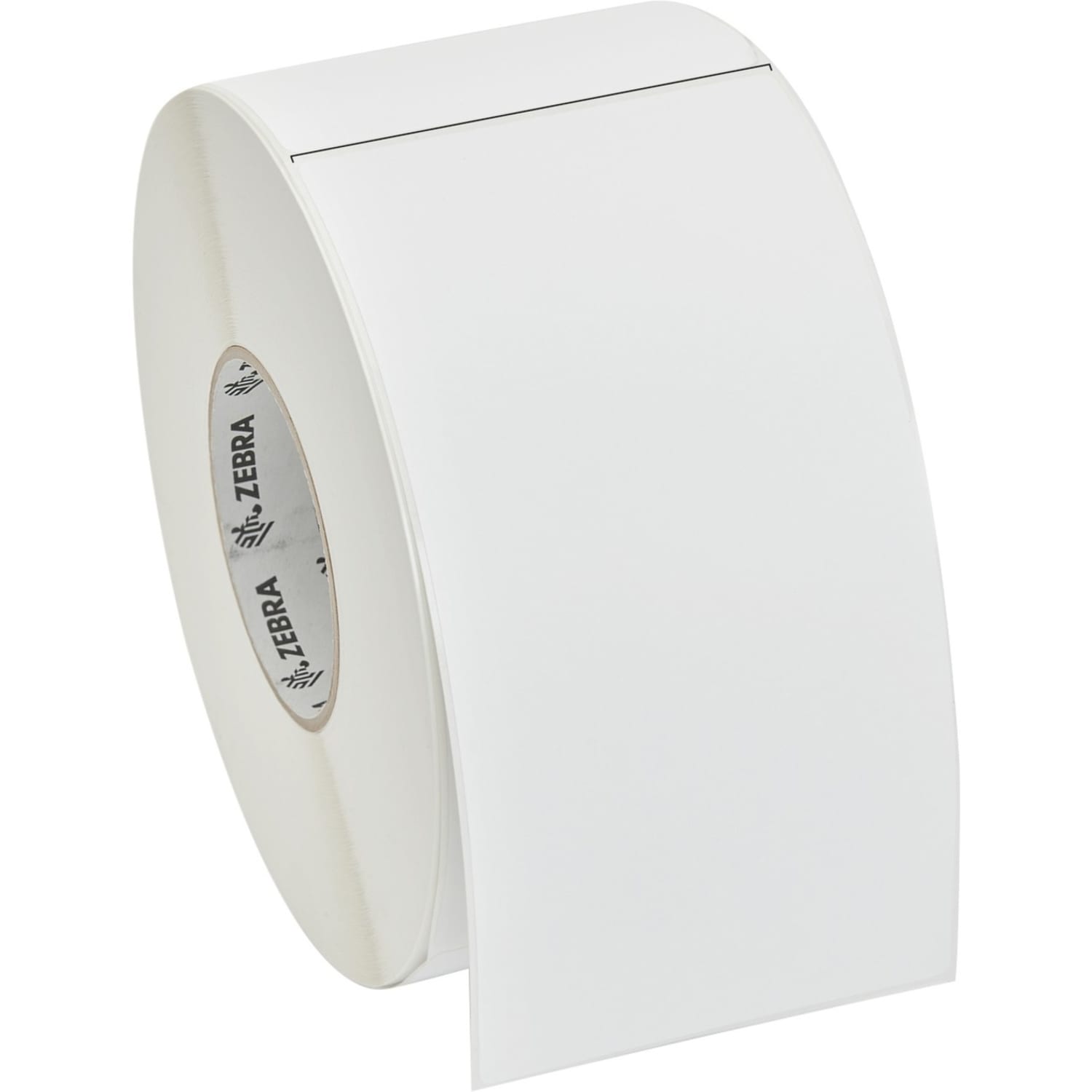 Zebra Z-Perform 2000T - Paper - smooth - permanent acrylic adhesive - coated - perforated - bright white - 10014013