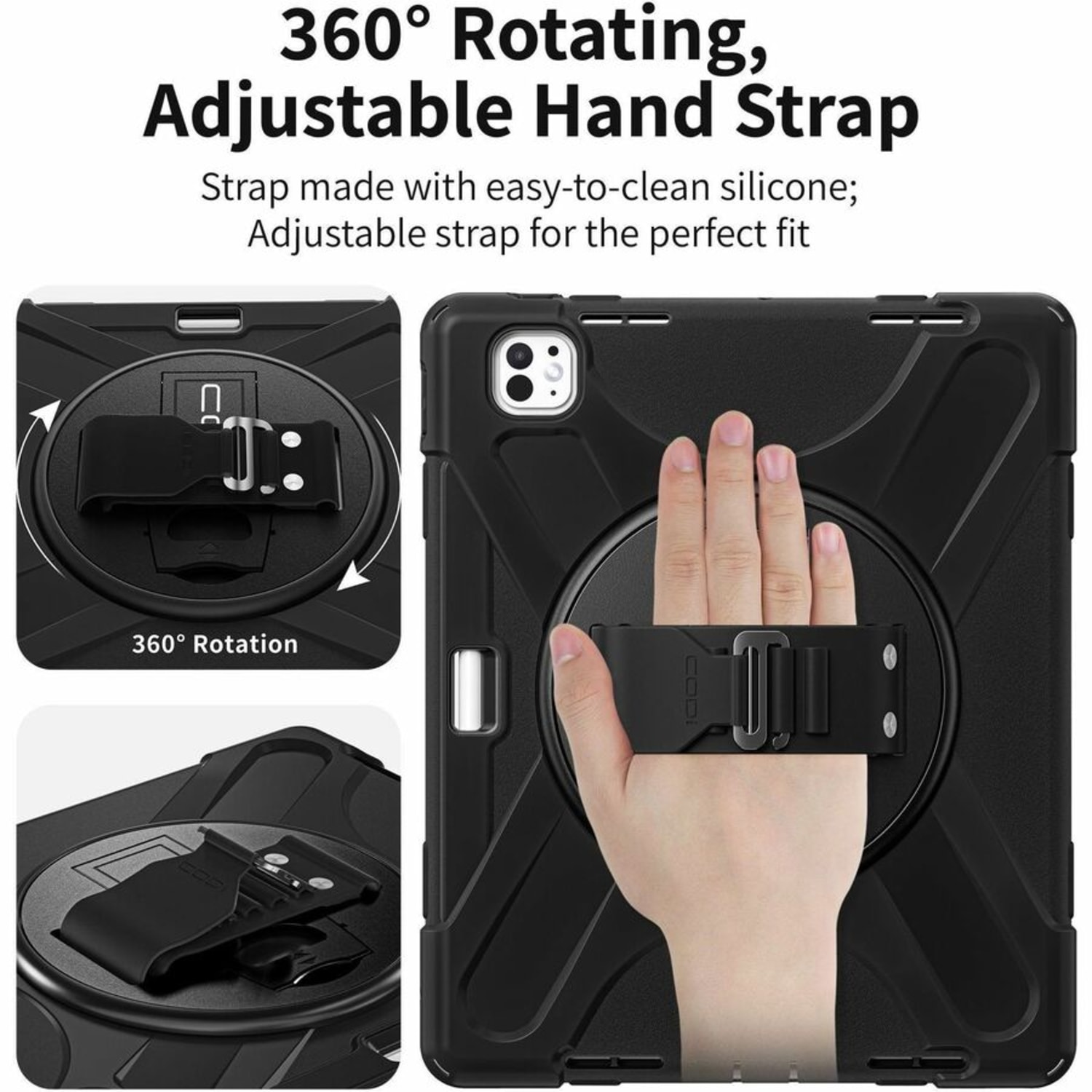 CODi Rugged Carrying Case for 13in Apple iPad Pro 13 (2024) Tabletant Resistant, Bump Resistant, Damage Resistant - Image 6