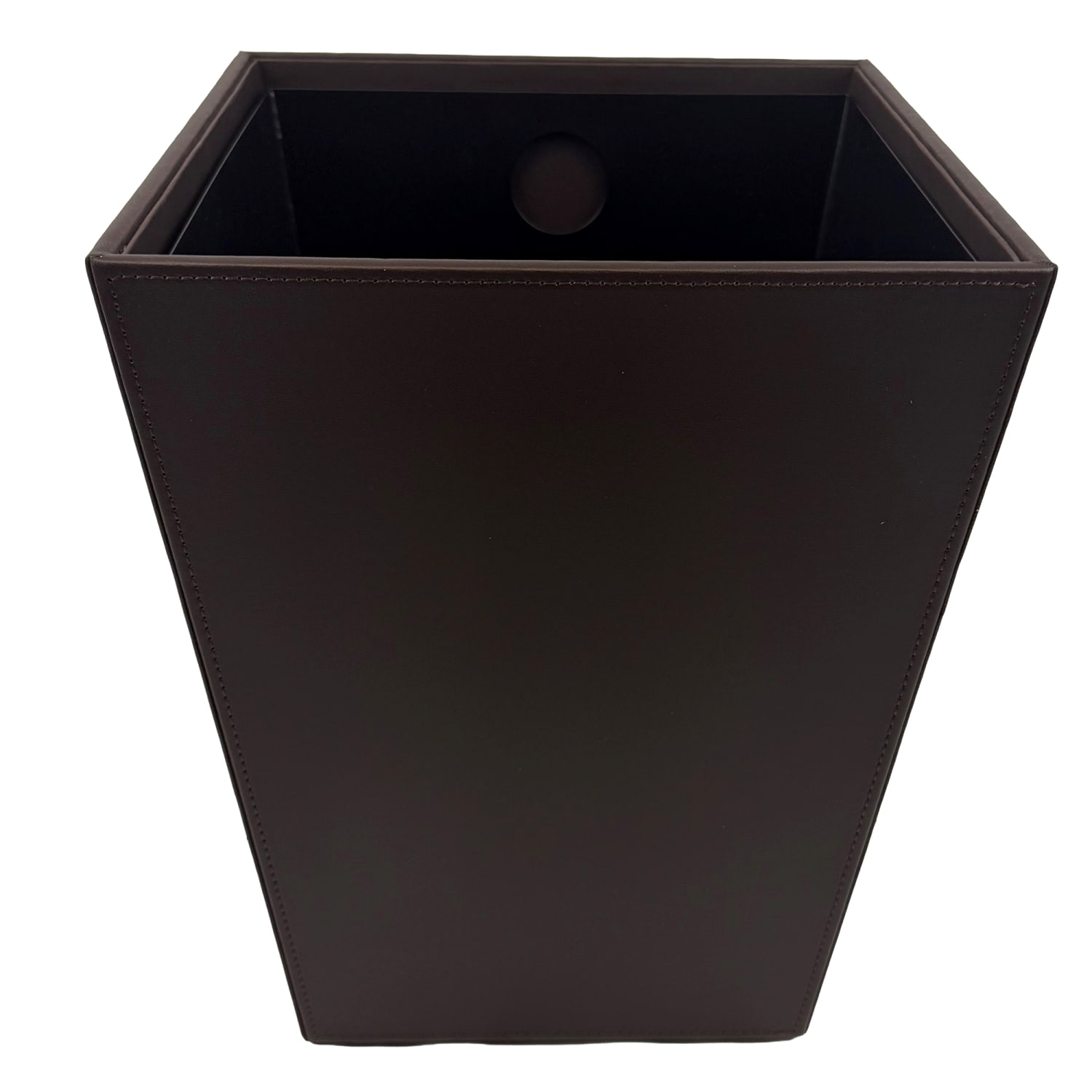 Hospitality Source Wood/Metal Waste Bins, 9-1/2in x 9-1/2in x 12-1/2in, Mocha Brown, Set Of 6 Bins - Image 5