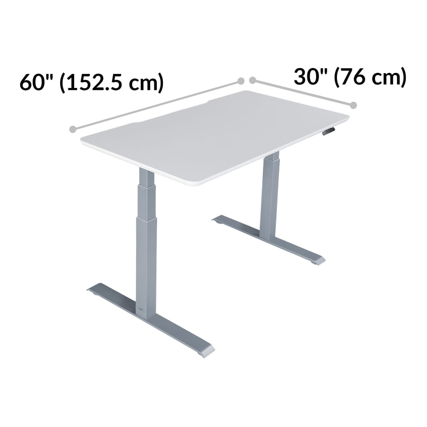 Vari Electric 60inW Standing Desk, White - Image 6