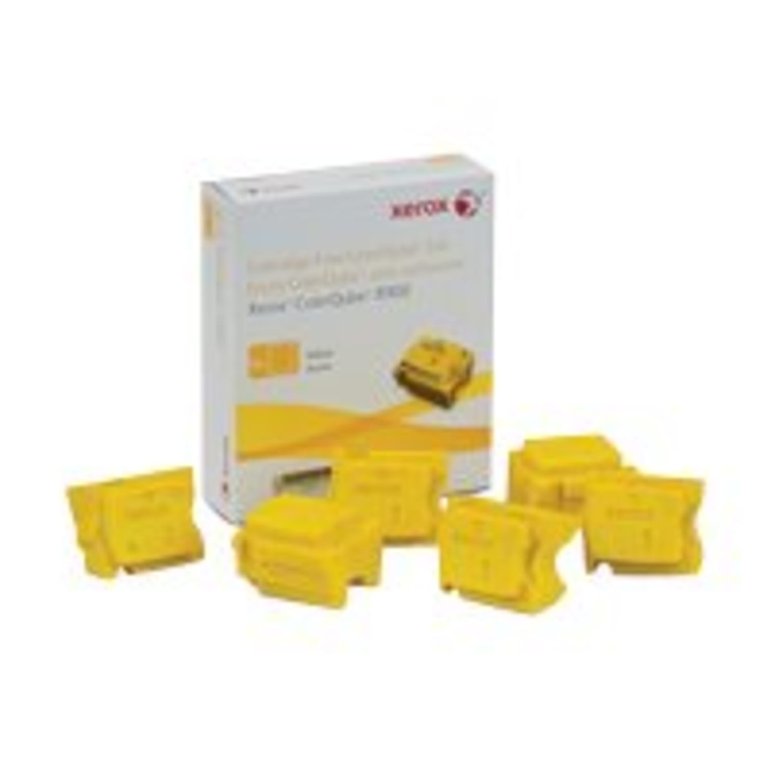 Xerox 8900 ColorQube Yellow Solid Ink, Pack Of 6, 108R01016 - Image 3