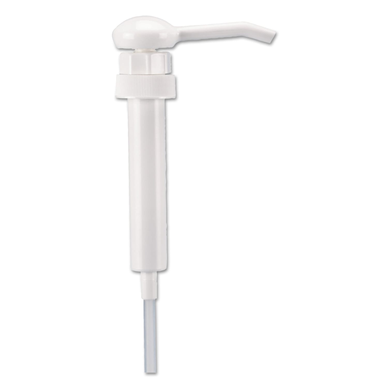 Boardwalk Siphon Pumps For Select Boardwalk Dispensers, 4 1/4inH x 1 1/4inW x 13 1/4inD, White, Pack Of 12 Pumps - Image 3