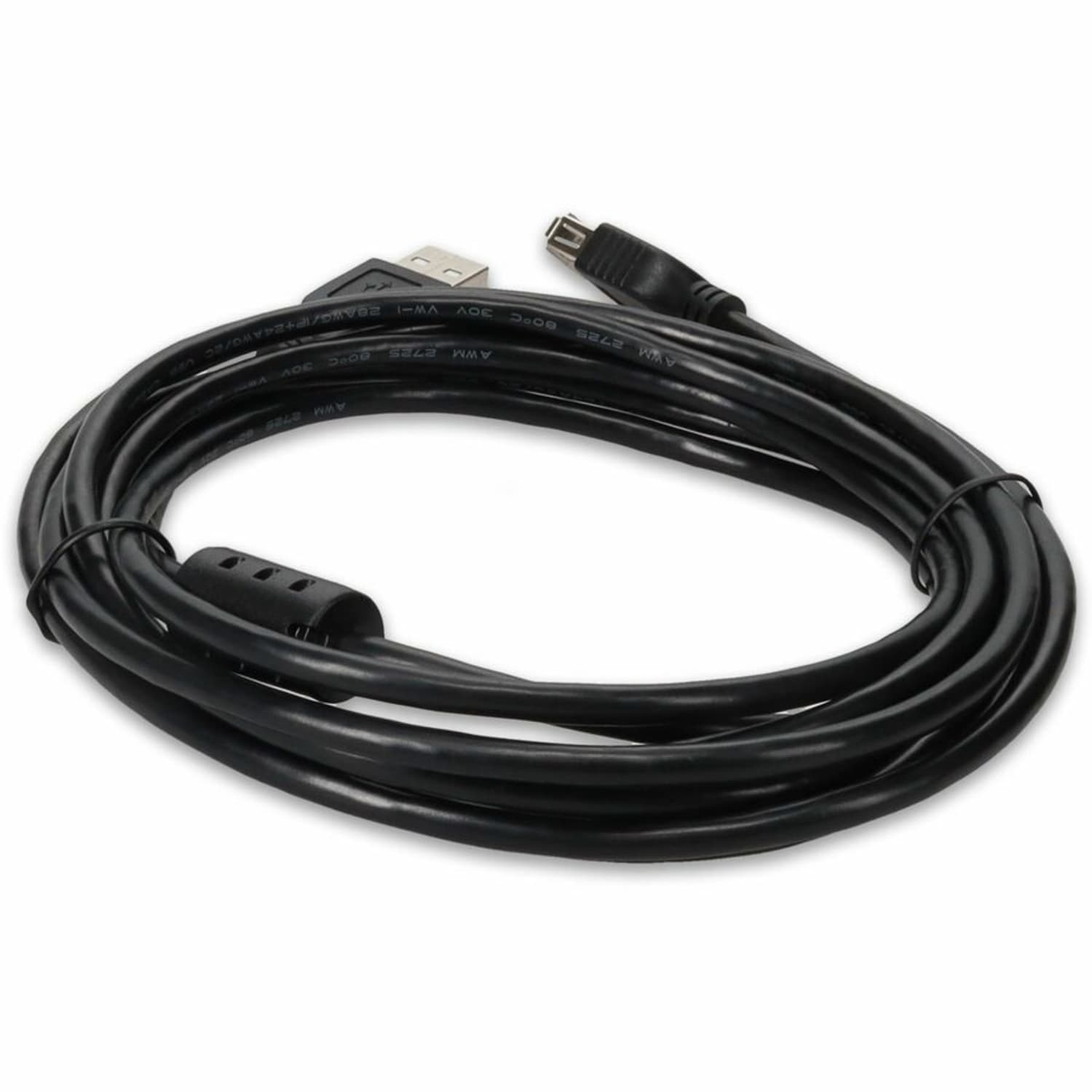 AddOn 5-pack 10.0ft USB 2.0 (A) to Extension Cable - USB extension cable - USB (F) to USB (M) - USB 2.0 - 10 ft - blue (pack of 5) - Image 5