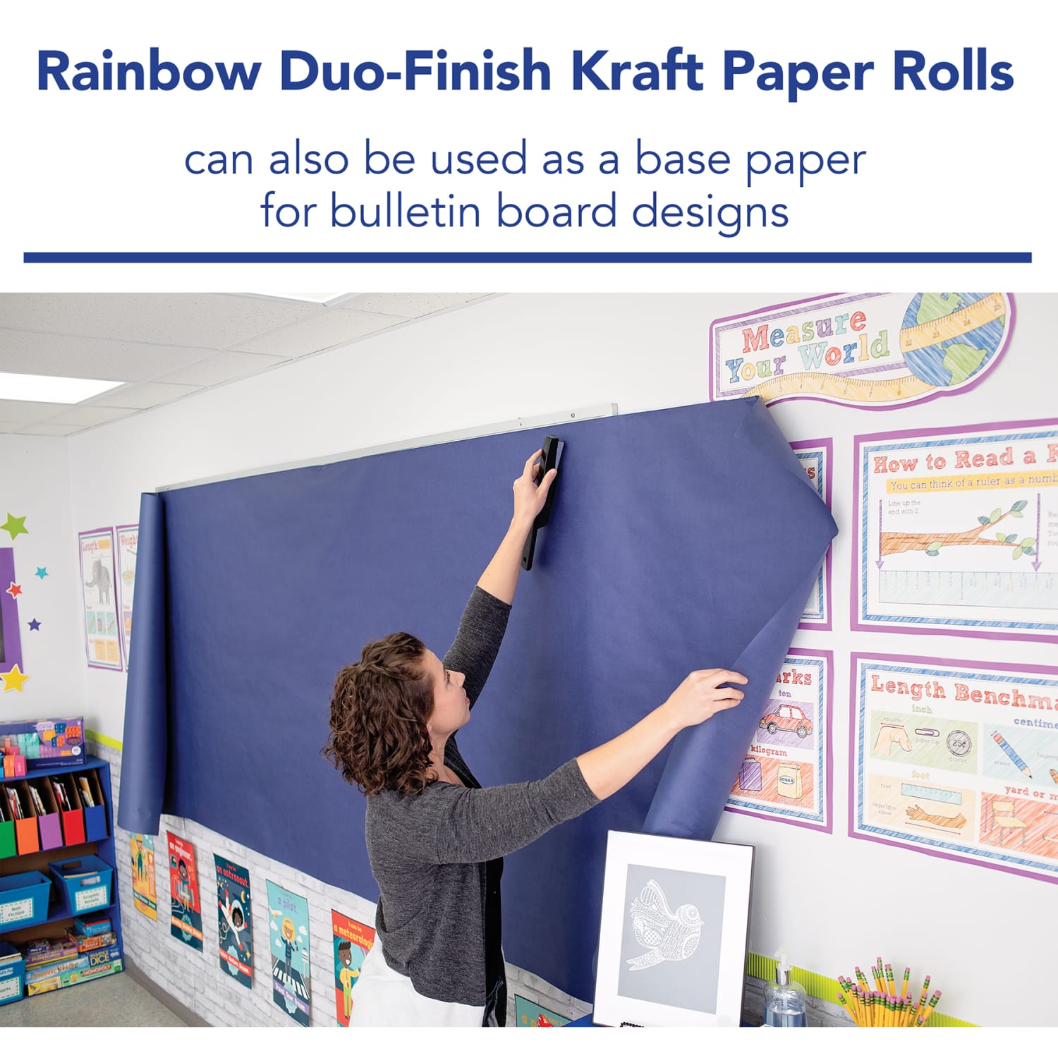 Pacon Rainbow Colored Kraft Duo-Finish Paper, 48in x 200ft, Pink - Image 4