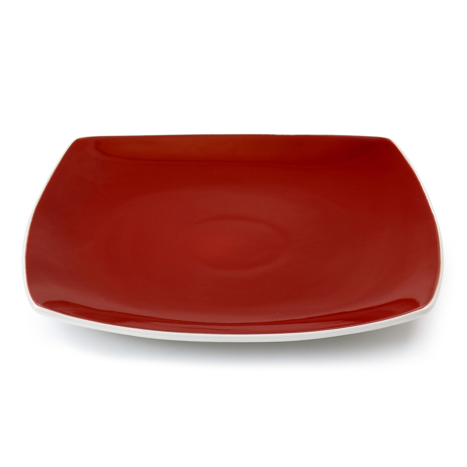 Gibson Elite Soho Lounge 16-Piece Stoneware Dinnerware Set, Red - Image 3