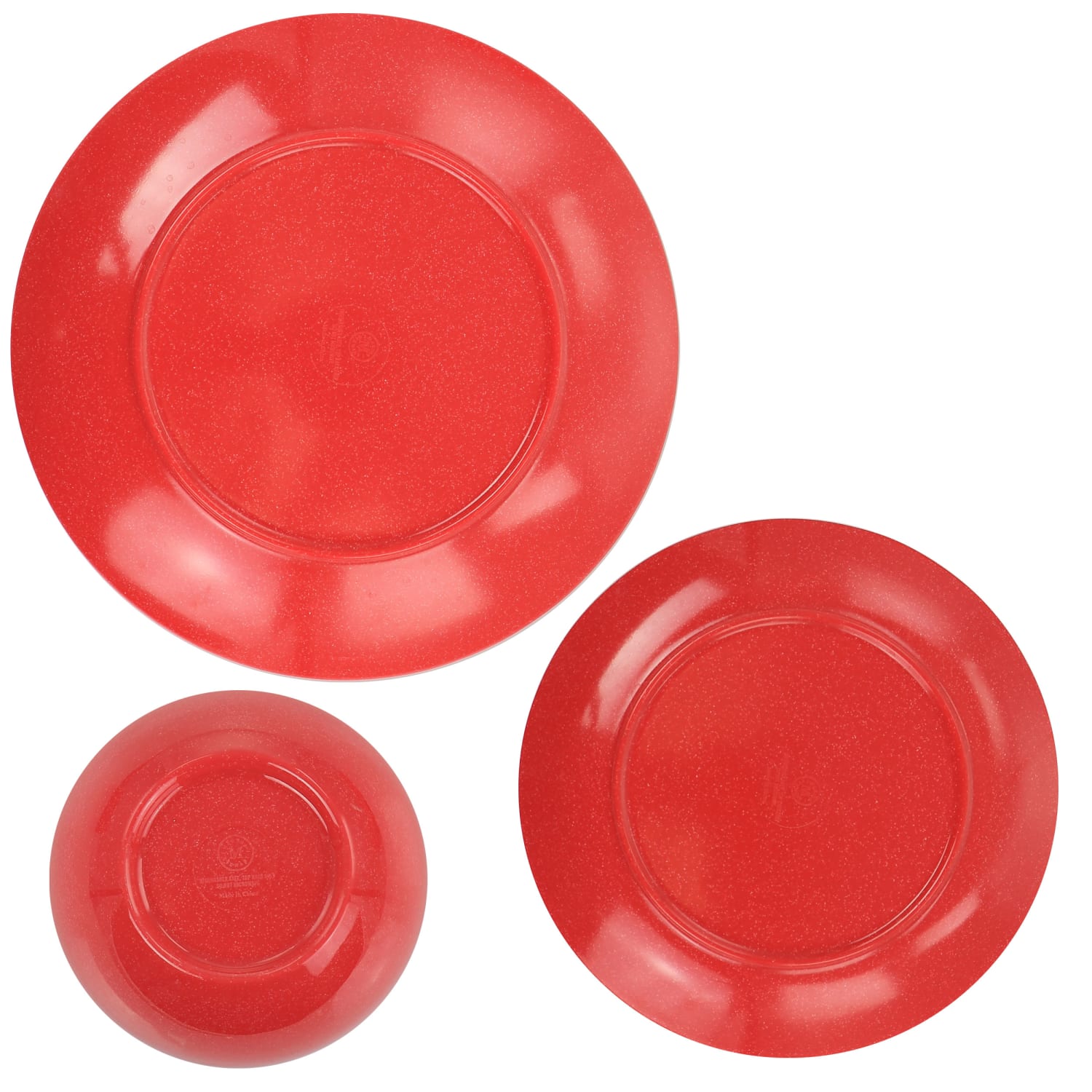 Martha Stewart Melamine Dinnerware Set, Red - Image 6