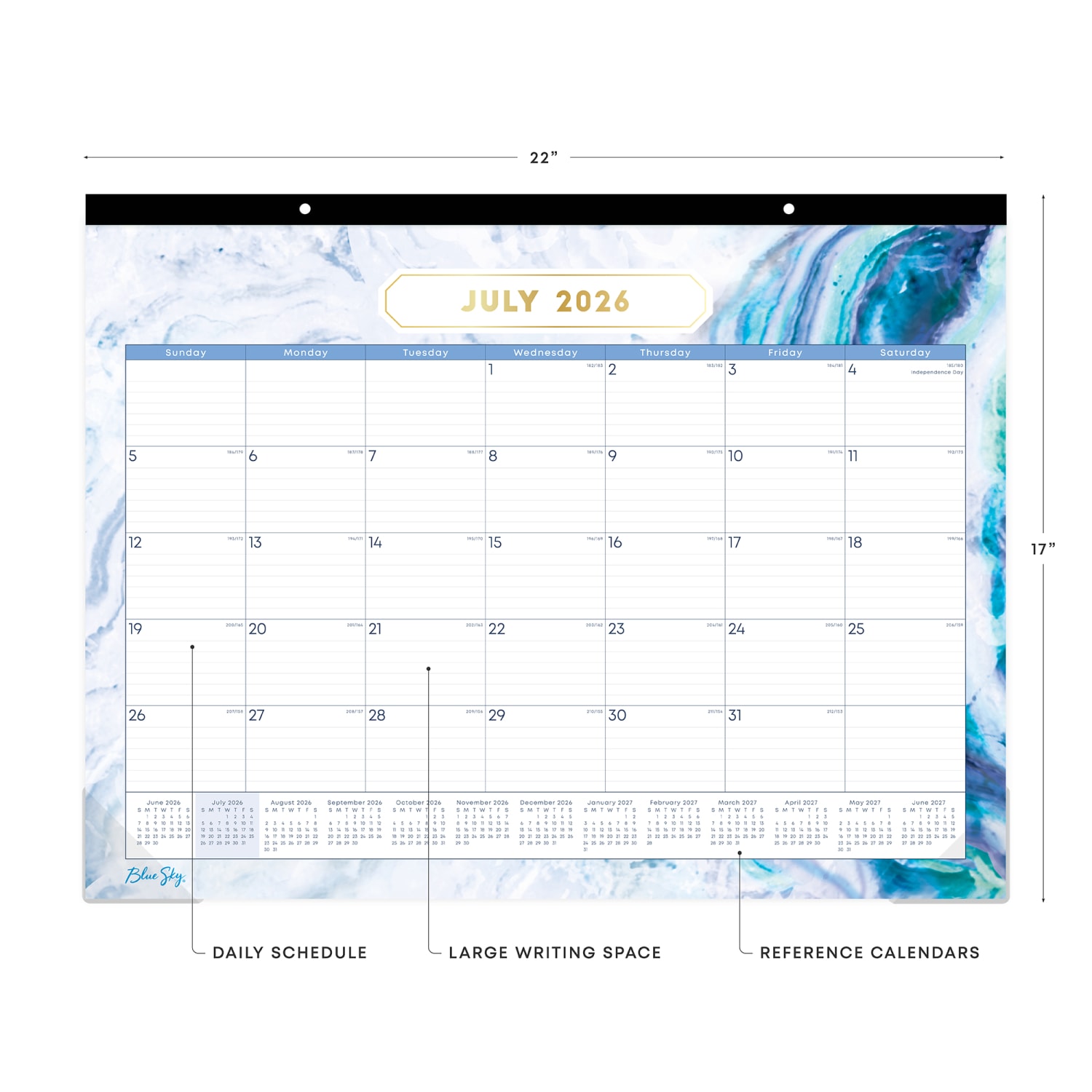 Desk Pad Planning Calendar BS Gemma - 22x17 AY26-27 Monthly - Image 3