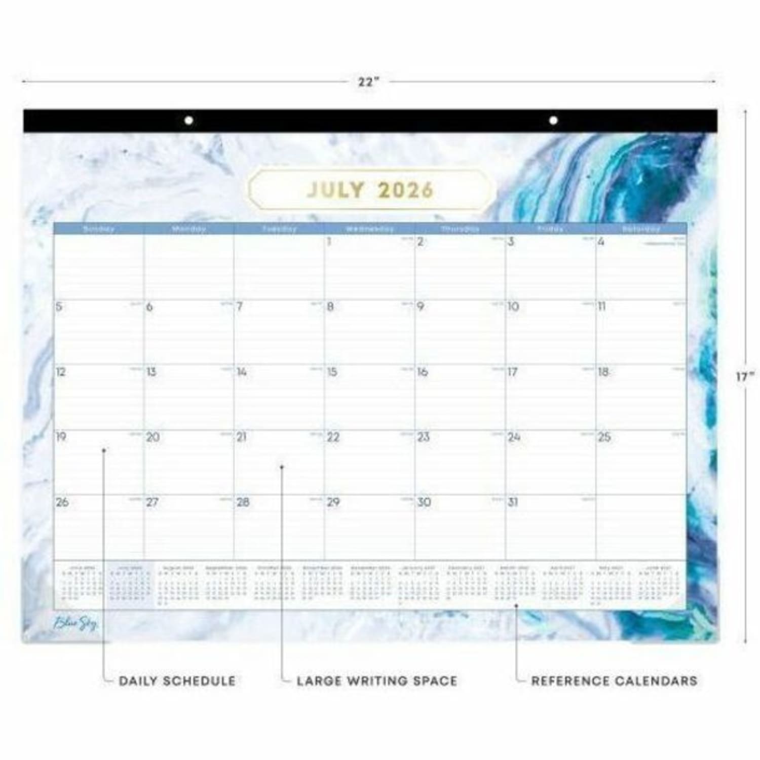 Desk Pad Planning Calendar BS Gemma - 22x17 AY26-27 Monthly - Image 6