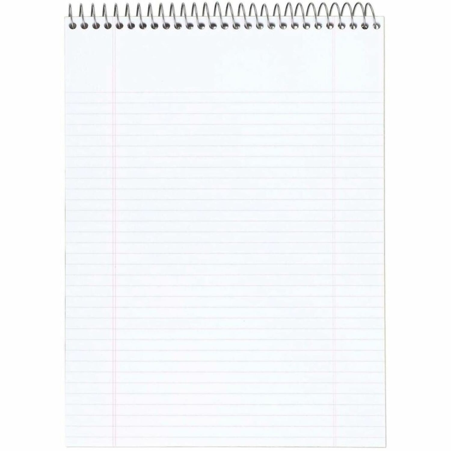 Cambridge Stiff-Back Wire-Bound Notepad, Letter Size, College Rule, Navy - Image 3