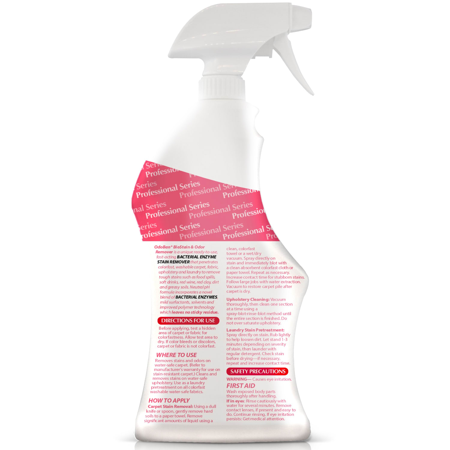 OdoBan Professional Ready-to-Use BioStain And Odor Remover, 32 Oz - Image 3