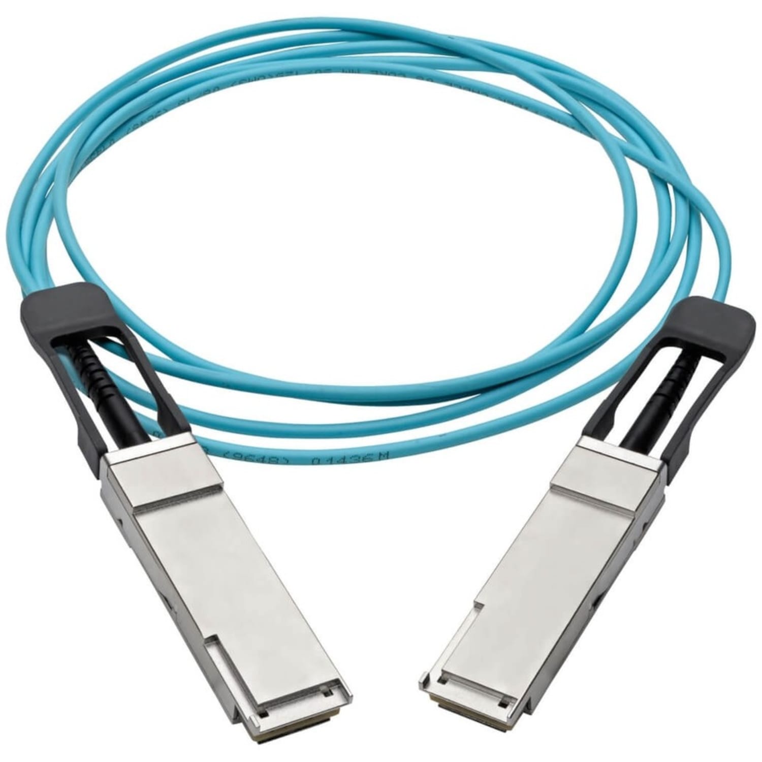 Eaton Tripp Lite Series QSFP+ to QSFP+ Active Optical Cable - 40Gb, AOC, M/M, Aqua, 3M (9.84 ft.) - 10 ft Fiber Optic Network Cable  - N28F03MAQ - Image 3