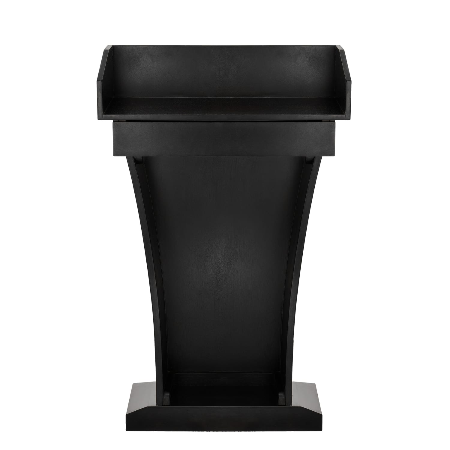 Alpine AdirOffice Stand-Up Floor Podium Lectern With Drawer And Storage Area, 43-5/16inH x 27-9/16inW x 14inD, Black - Image 4