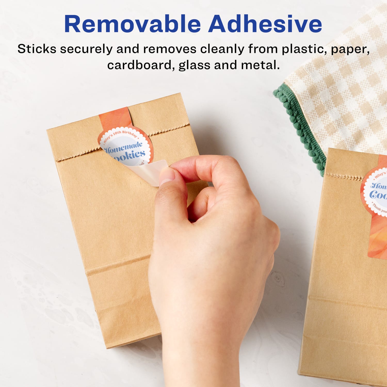 Avery Removable Labels With Sure Feed, 94122-RMP25, Cigar, 1-1/2in x 3-1/2in, White, Pack Of 250 Labels - Image 3