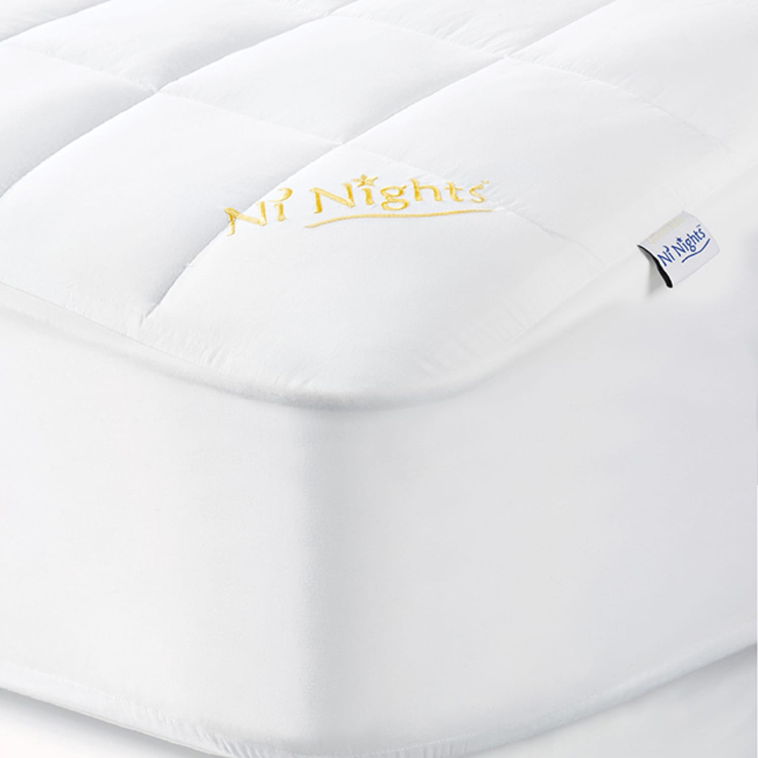 HSM Ni Nights Mattress Pads, King, White, Total Qty 8