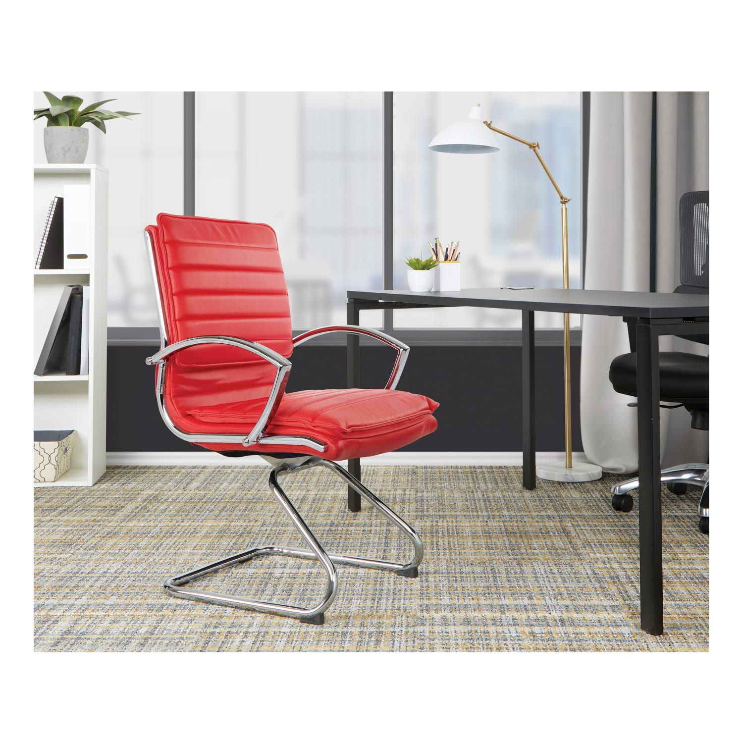 Office Star Guest Chair RedChrome PopularChairscom