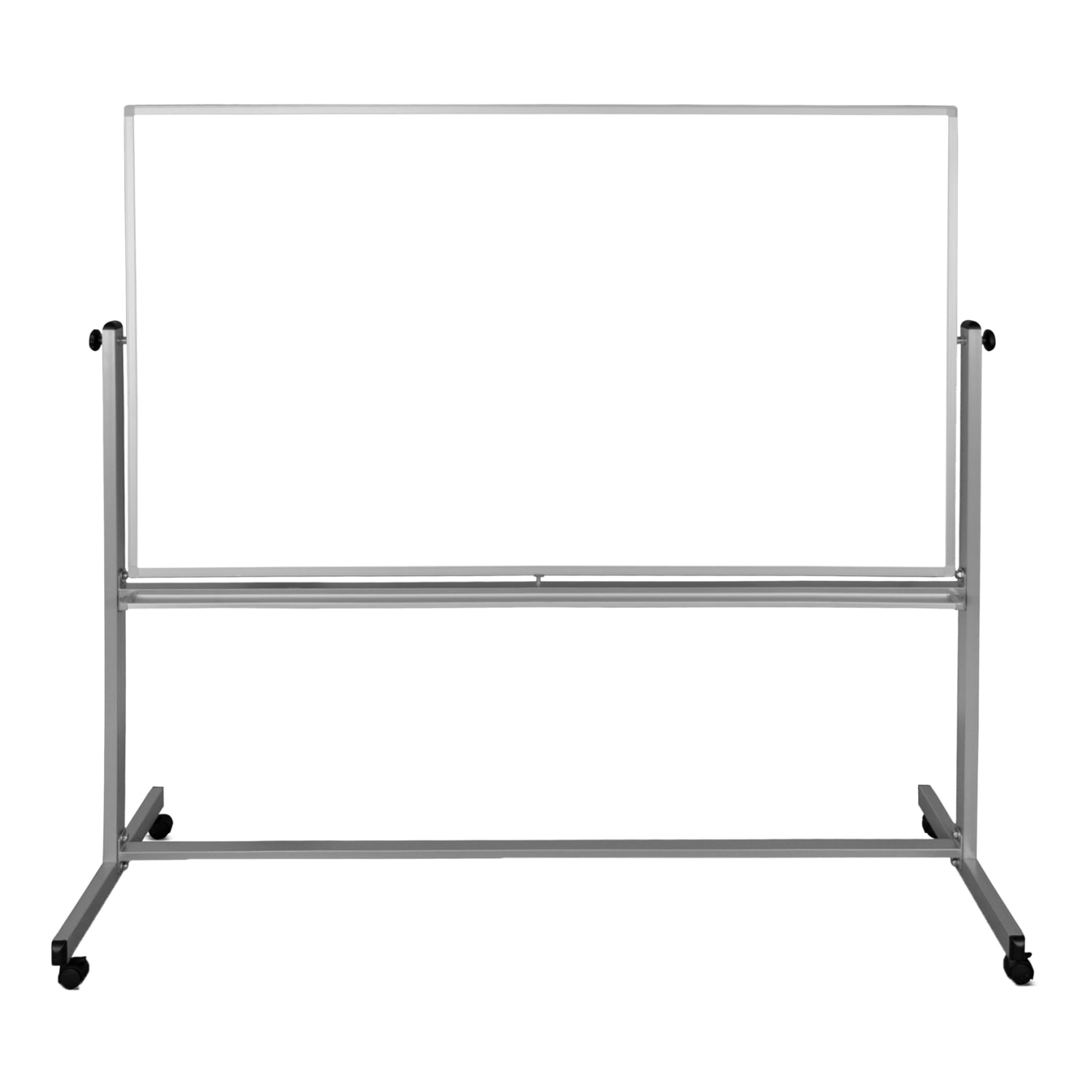 Luxor Magnetic Double-Sided Mobile Music Dry-Erase Whiteboard, 72in x 48in, Aluminum Frame With Silver Finish - Image 3