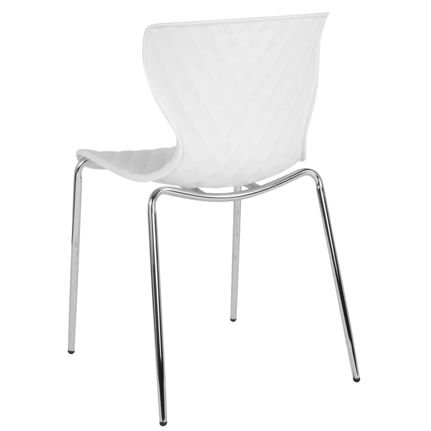 Flash Furniture Lowell Contemporary Design Plastic Stack Chair, White - Image 7