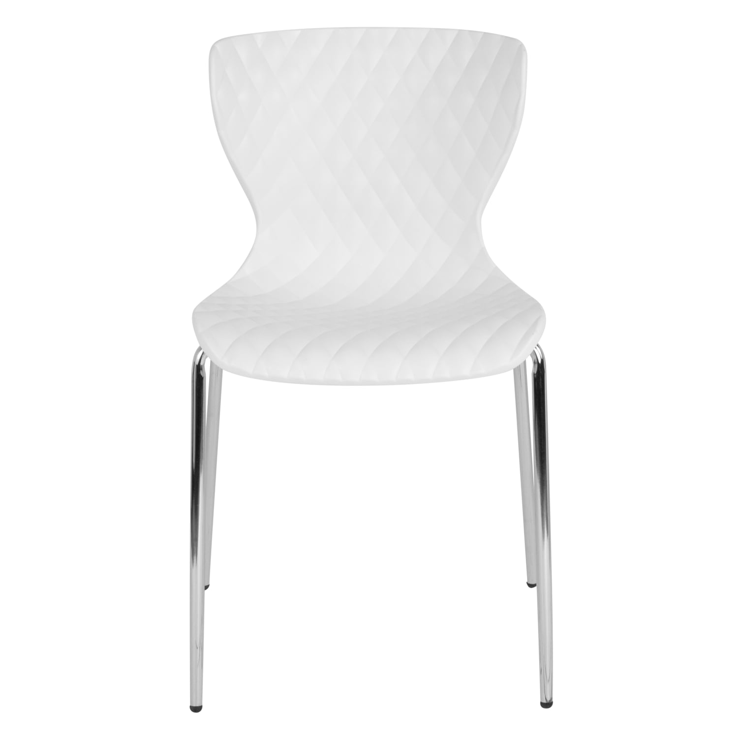 Flash Furniture Lowell Contemporary Design Plastic Stack Chair, White - Image 9