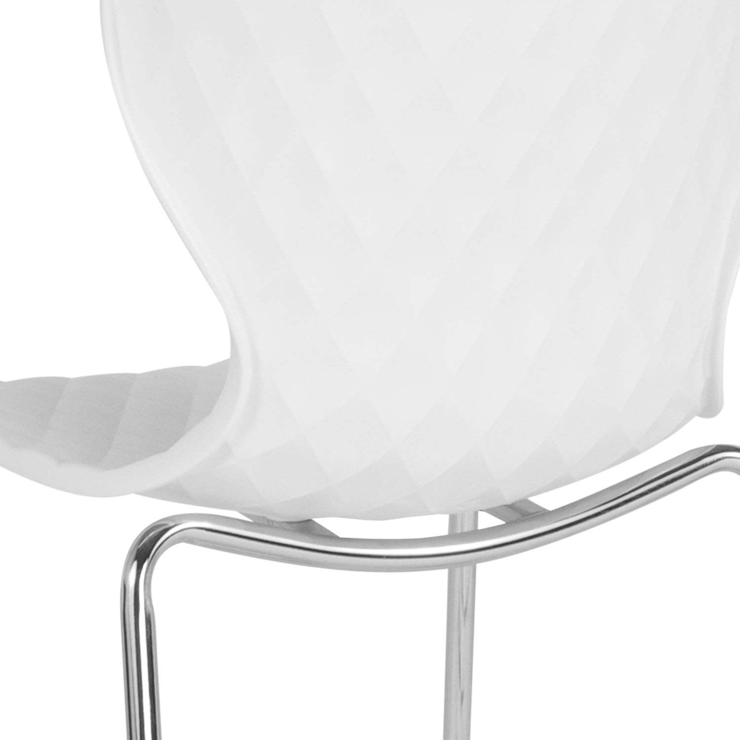 Flash Furniture Lowell Contemporary Design Plastic Stack Chair, White - Image 10