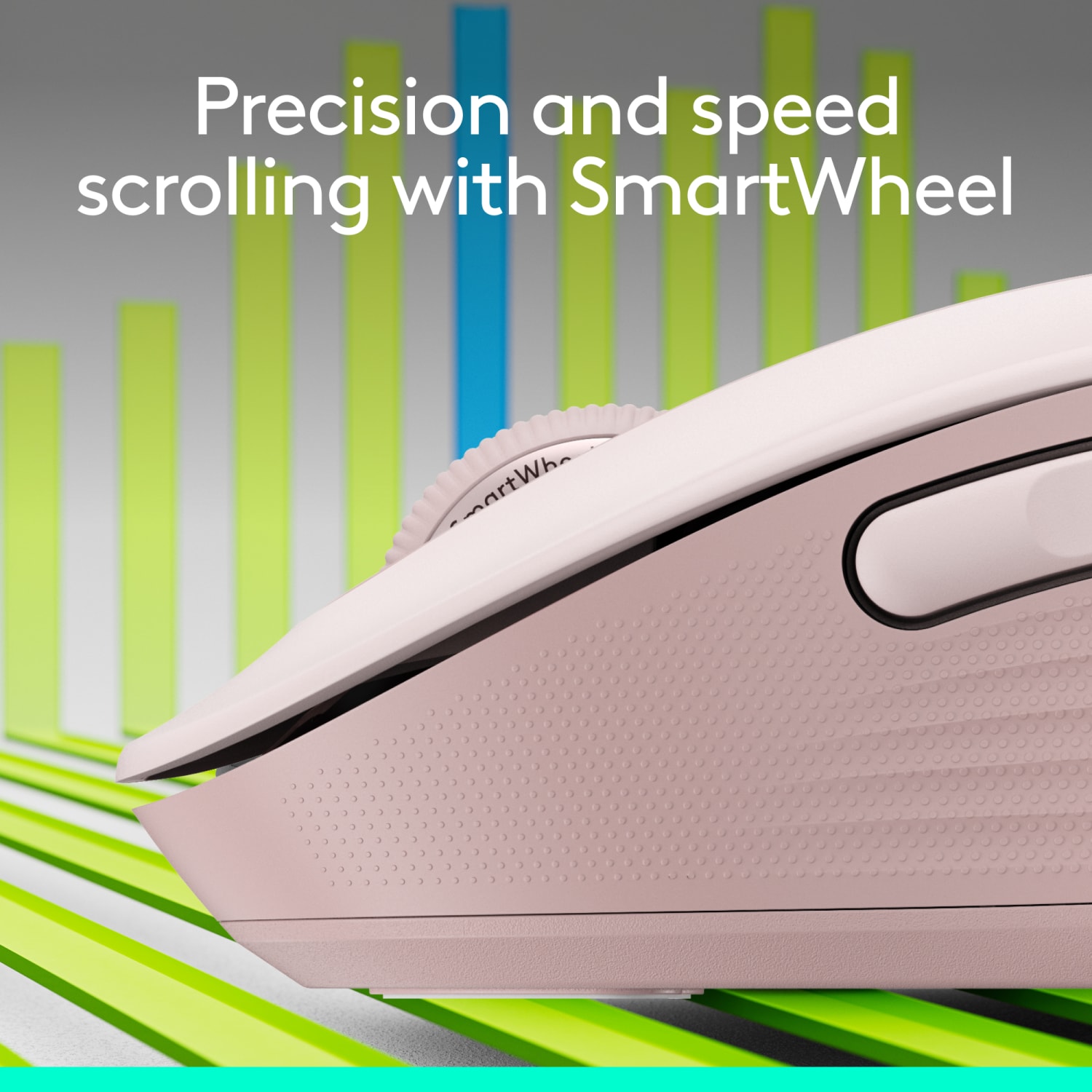 Logitech Signature M650 Wireless Mouse, Rose, 910-006251 - Image 3