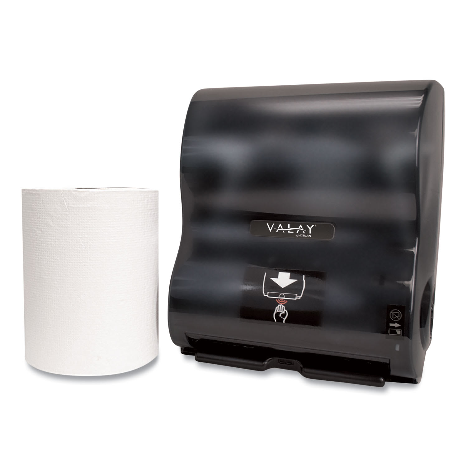 Morcon Tissue Valay 10 Inch Roll Towel Dispenser, 13.25 x 9 x 14.25, Black - Image 5