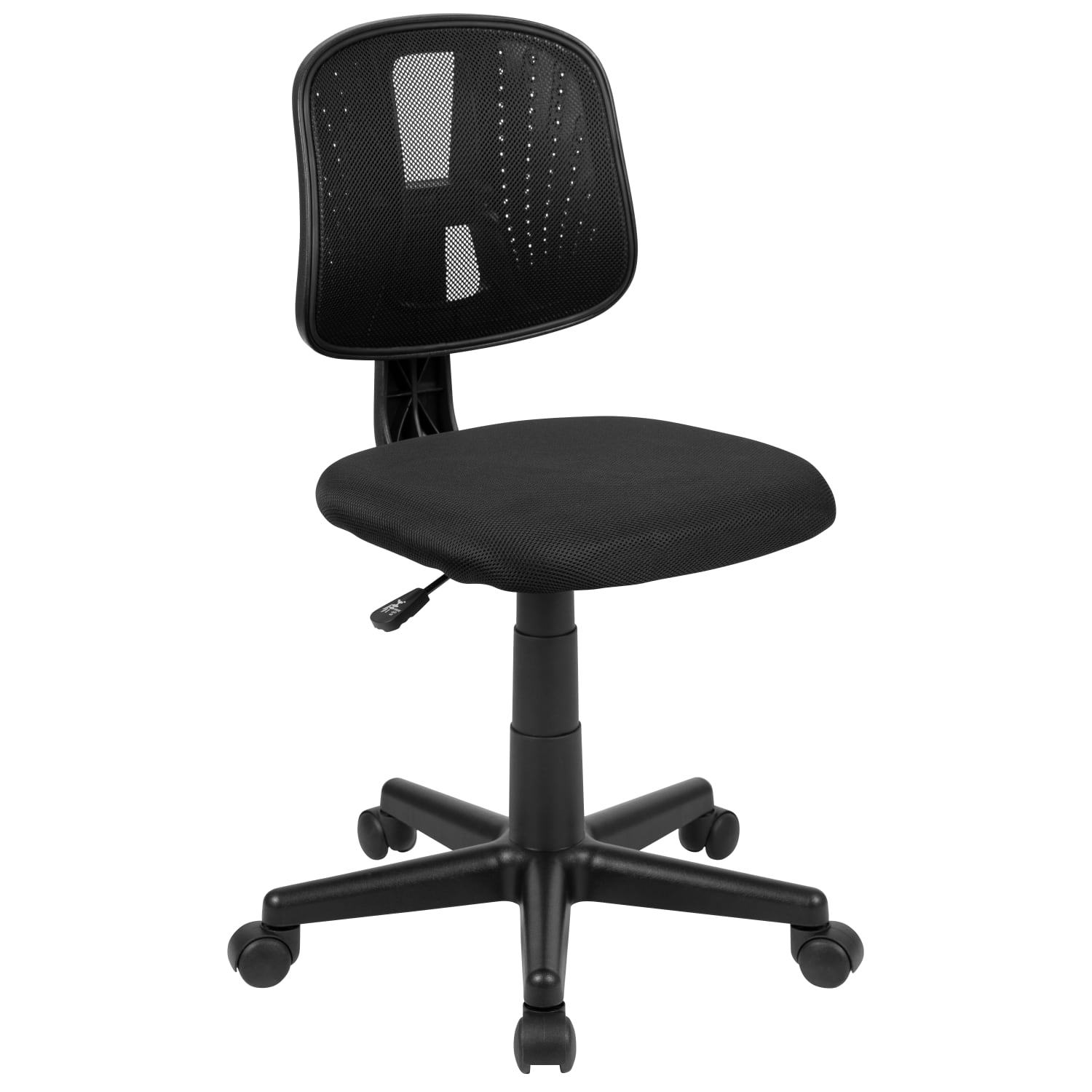 Flash Furniture Flash Fundamentals Mesh Mid Back Swivel Task Office Chair With Pivot Back Black PopularChairscom