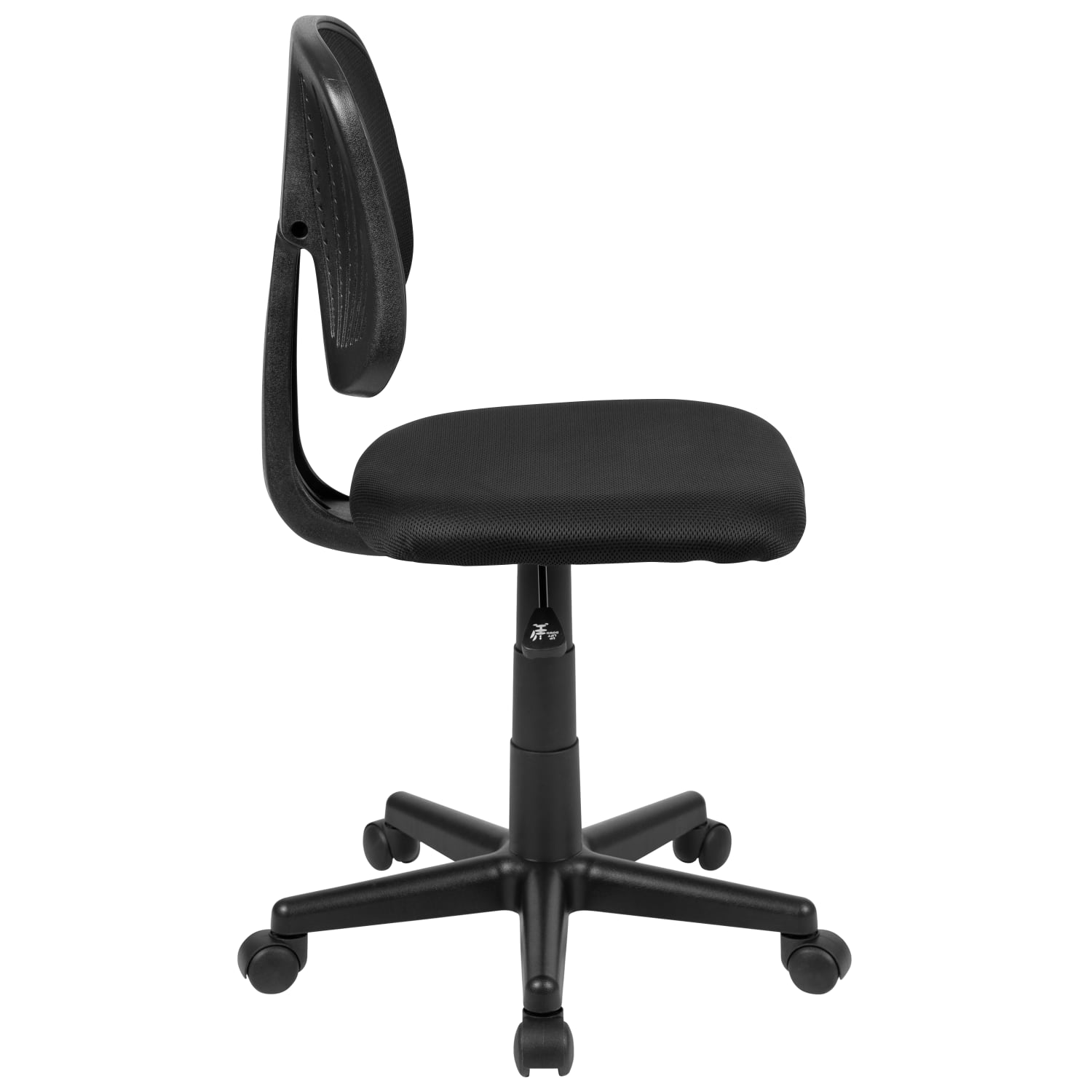 Flash Furniture Flash Fundamentals Mesh Mid Back Swivel Task Office Chair With Pivot Back Black PopularChairscom