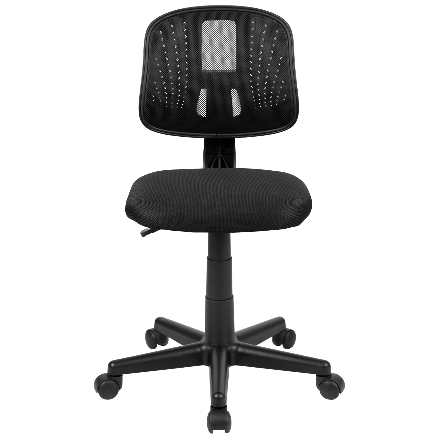 Flash Furniture Flash Fundamentals Mesh Mid Back Swivel Task Office Chair With Pivot Back Black PopularChairscom