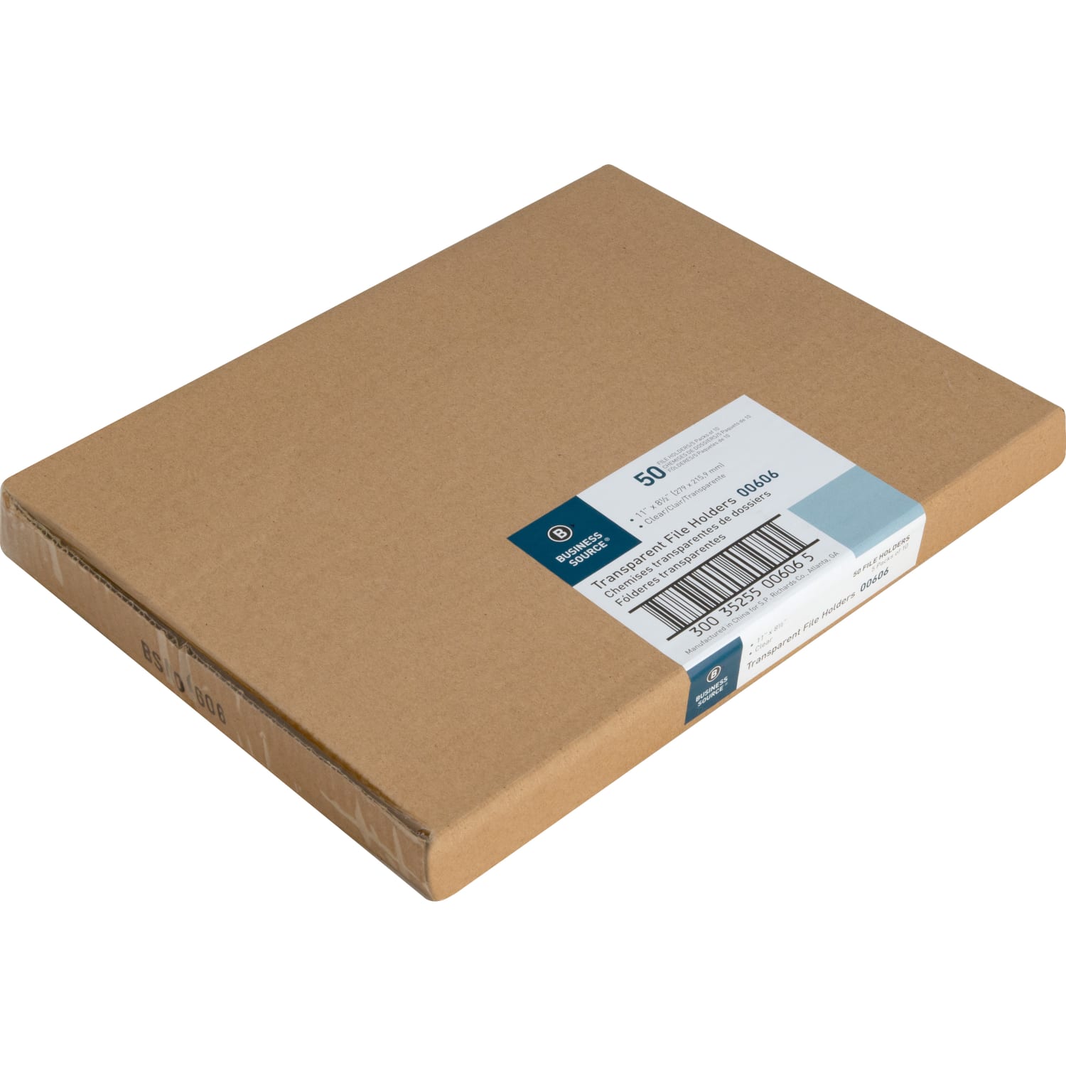 Business Source File Folder, Letter, Transparent - 00606BX - Image 3
