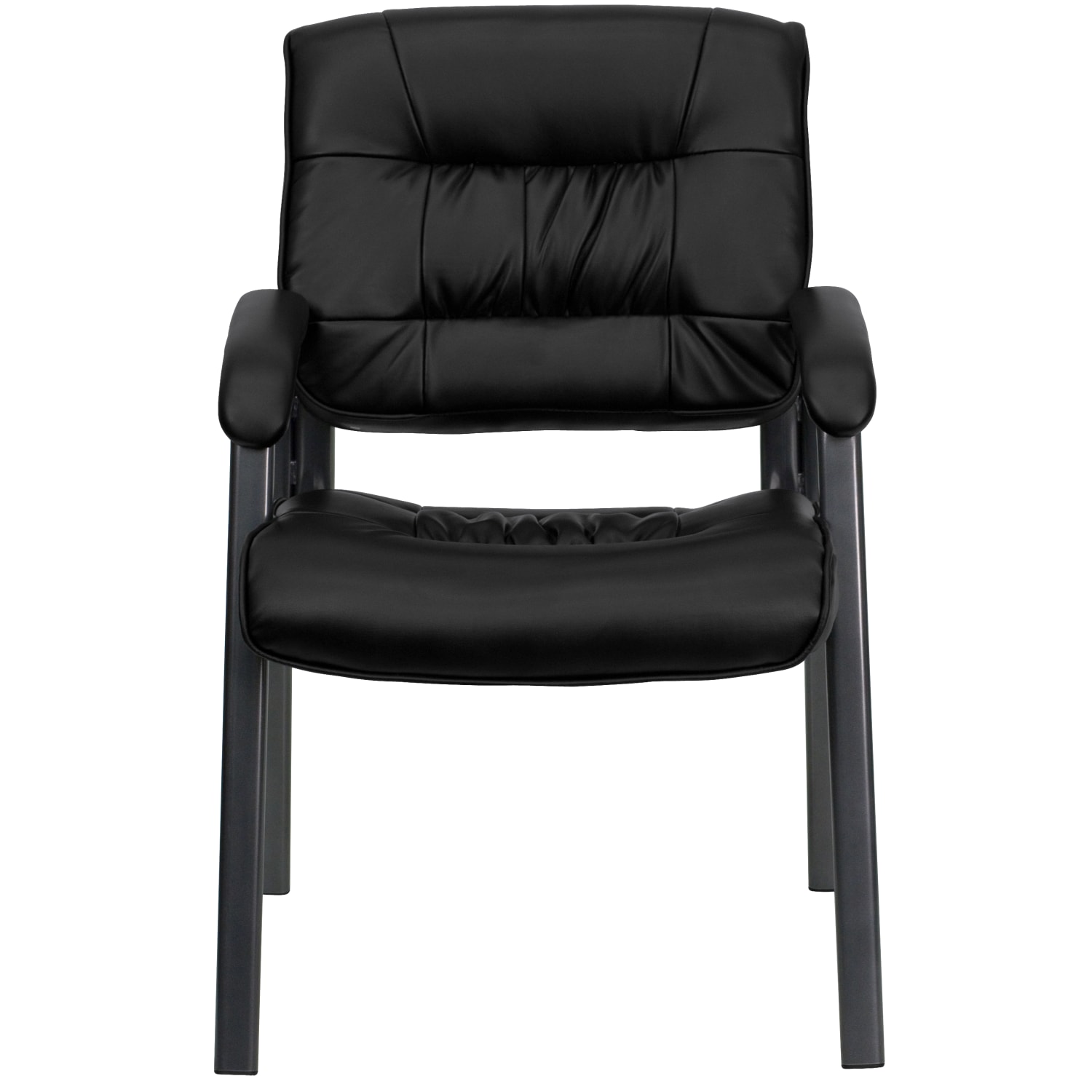 Flash Furniture LeatherSoft Executive Side Reception Chair with Powder Coated Frame BlackTitanium Gray PopularChairscom Flash Furniture LeatherSoft Executive Side Reception Chair with Powder Coated Frame BlackTitanium Gray PopularChairscom