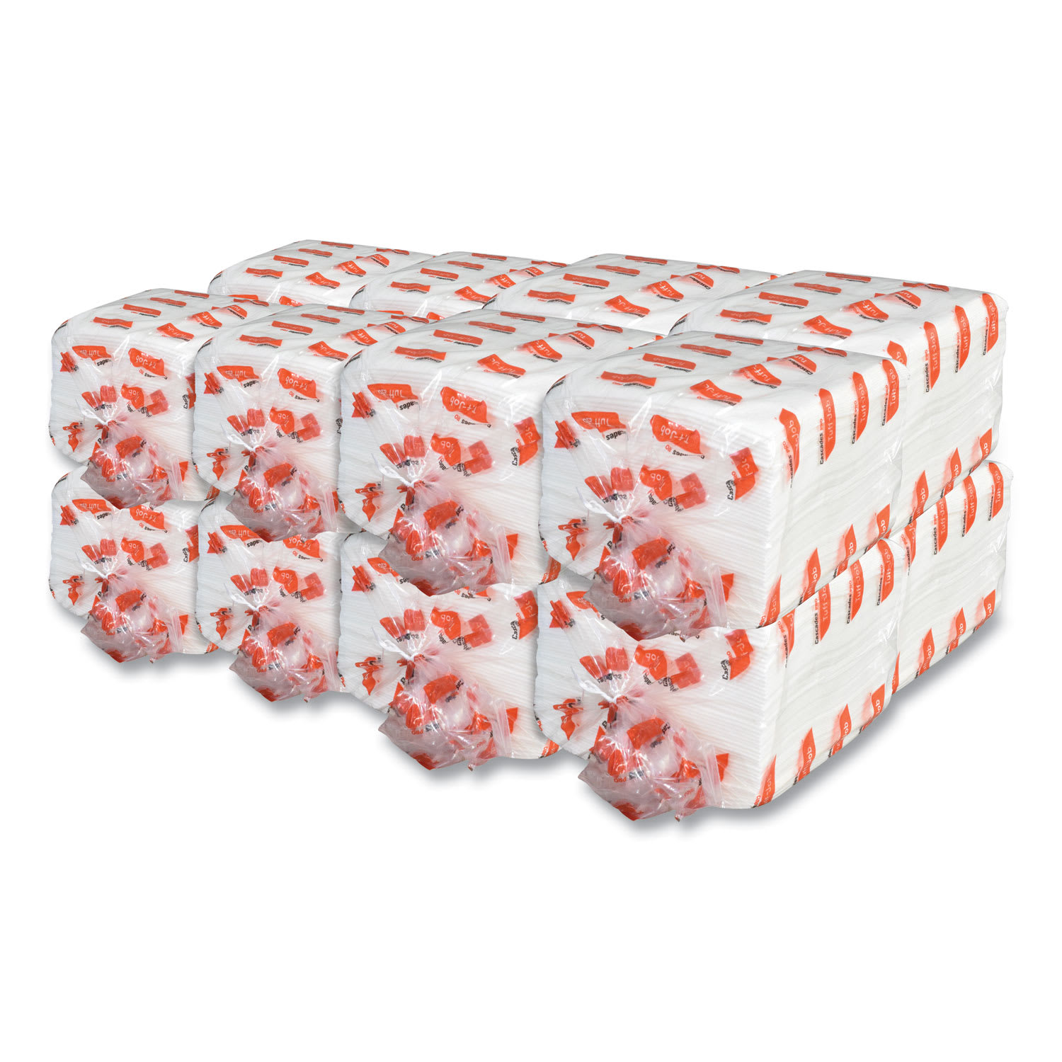 Cascades PRO Tuff-Job S300 Airlaid Wipers, 12 x 13, White, 50/Pack, 16/Carton - Image 4