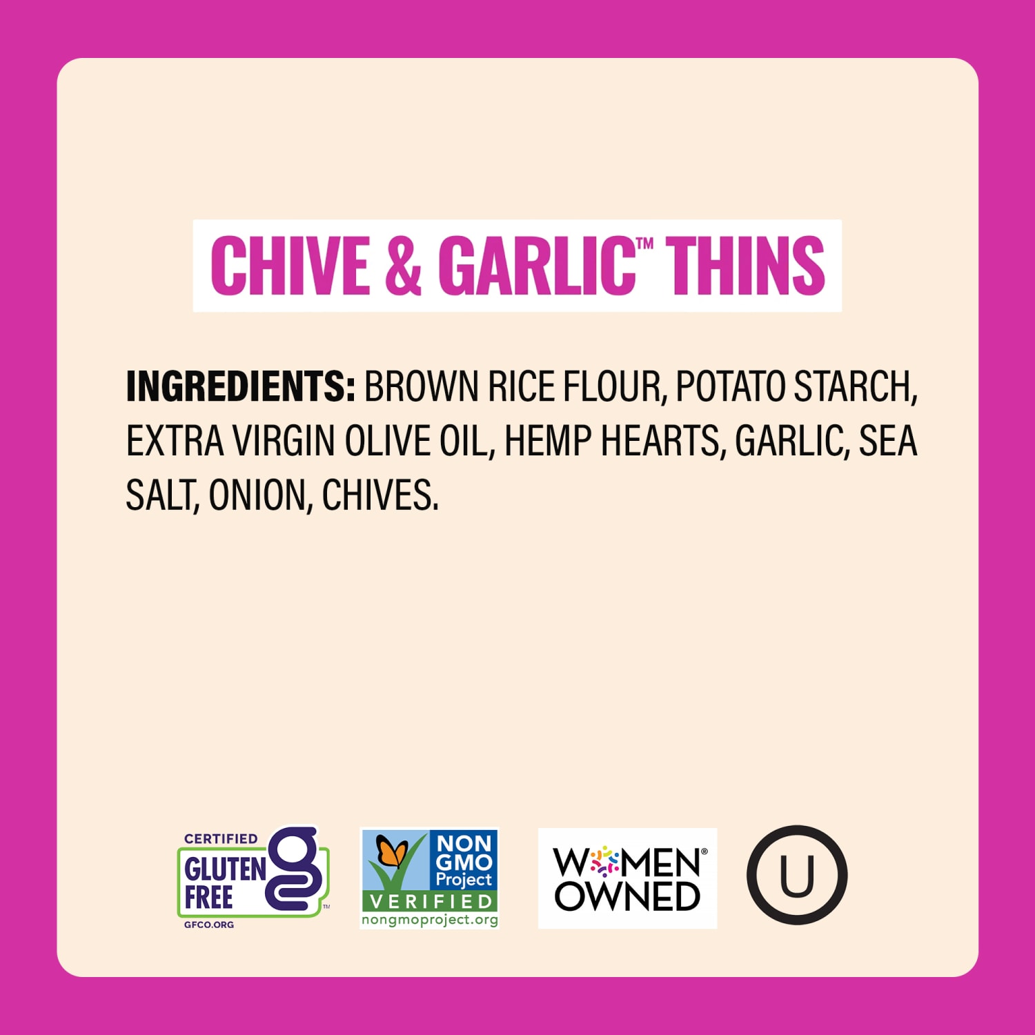 Every Body Eat Chive & Garlic Crackers, 1.1 Oz, Total Qty 20 - Image 6
