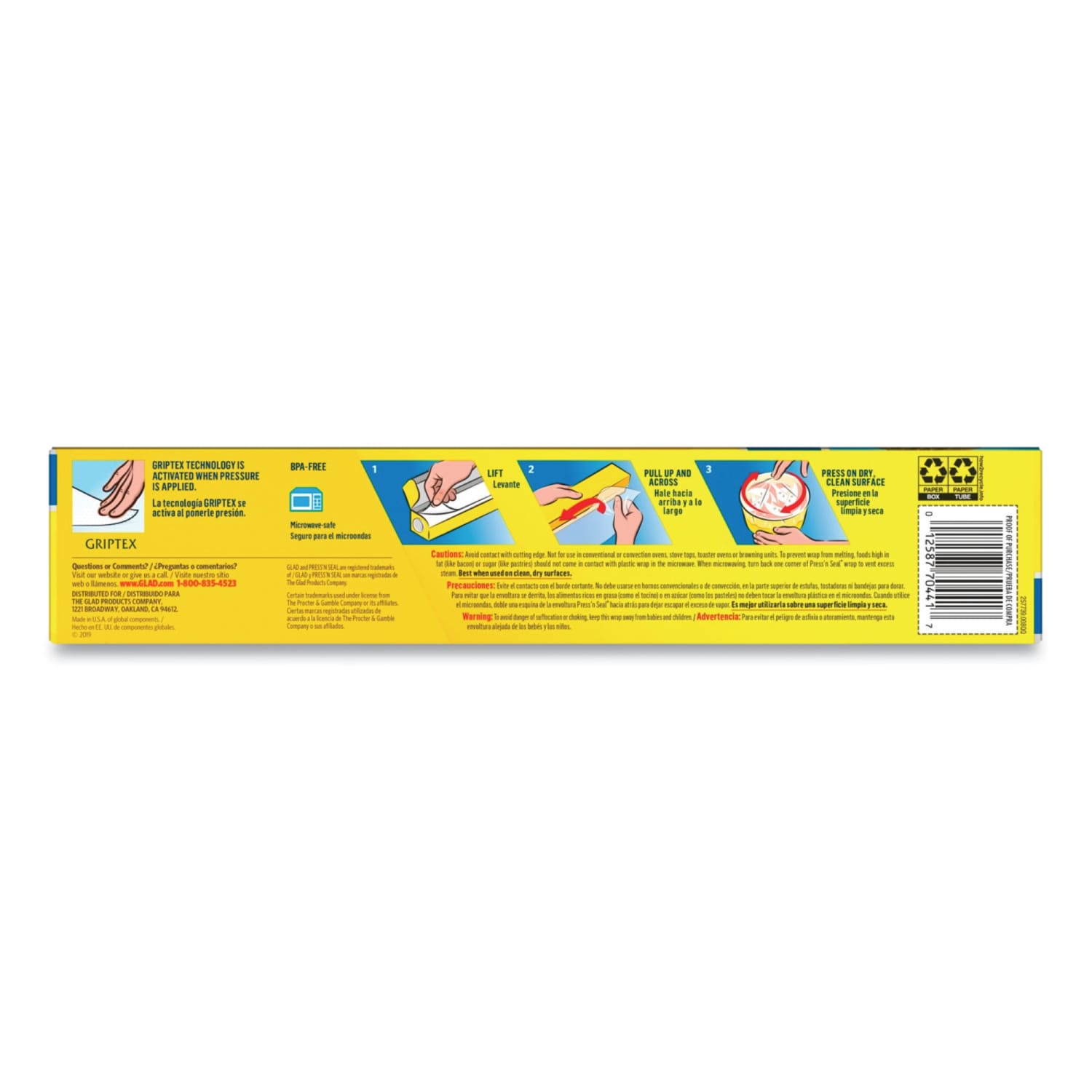 Glad PressN Seal Food Plastic Wrap, 70 Square Foot Roll, 12 Rolls/CT - Image 6