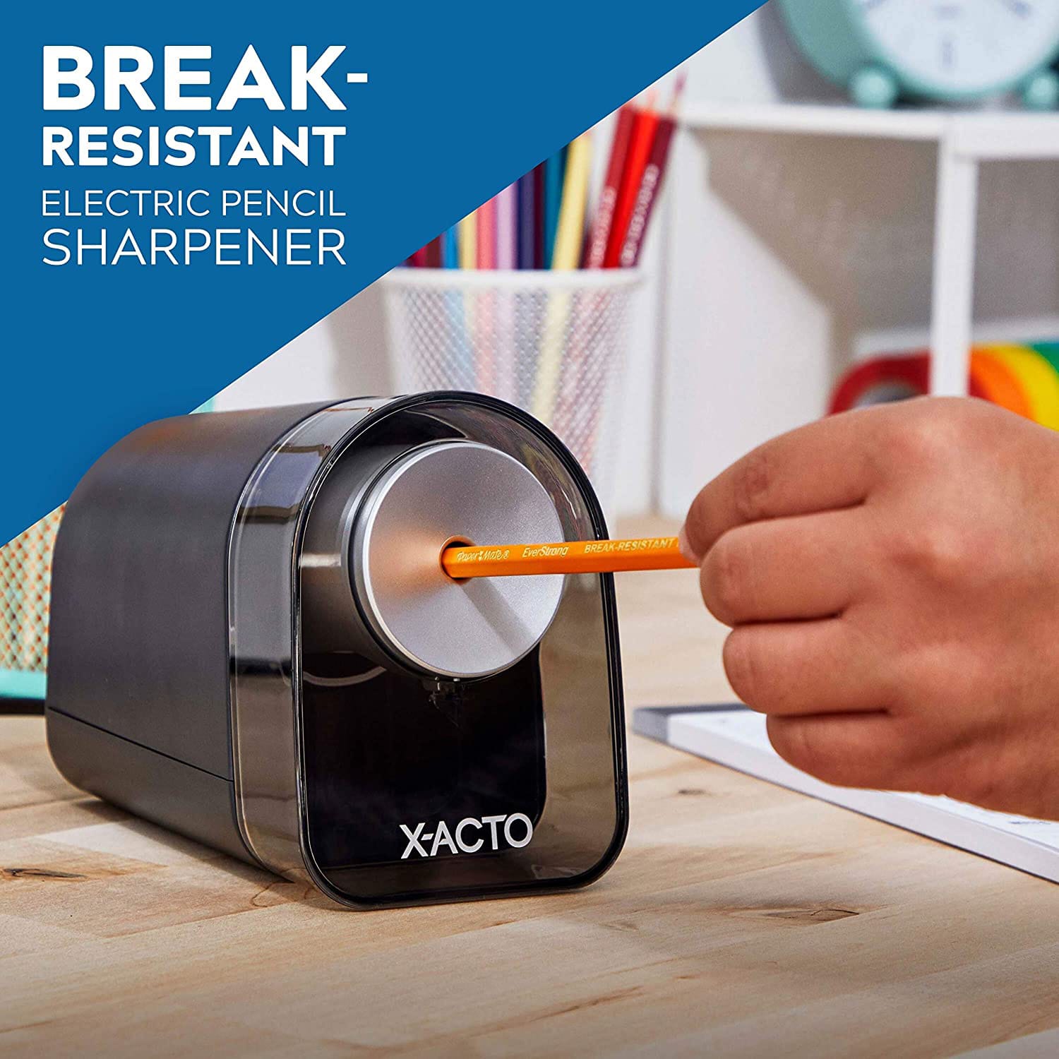 X-ACTO XLR Electric Pencil Sharpener, Black - Image 3